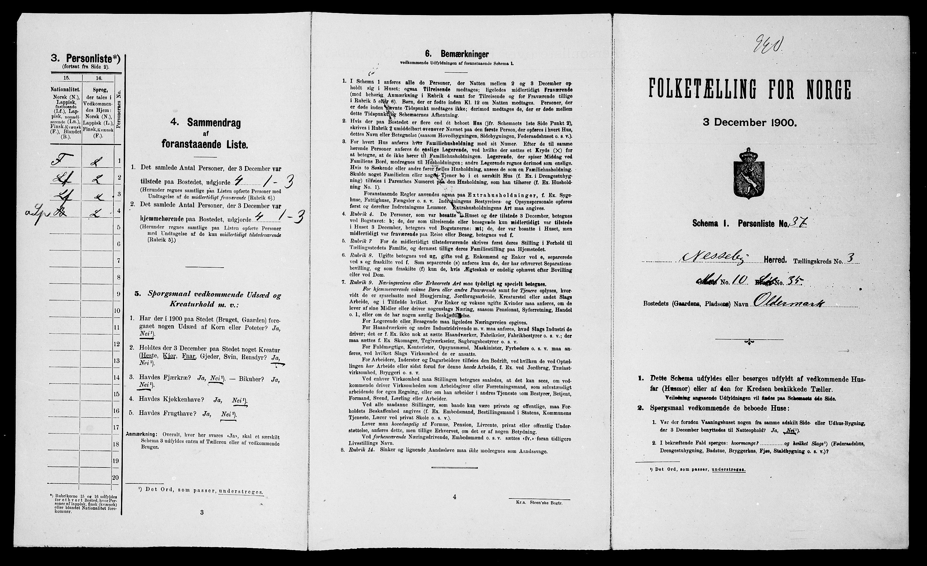 SATØ, Folketelling 1900 for 2027 Nesseby herred, 1900, s. 276