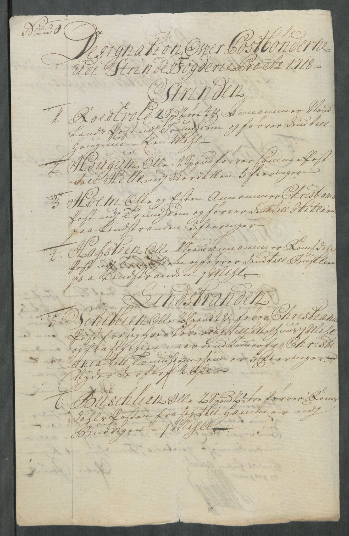 Rentekammeret inntil 1814, Reviderte regnskaper, Fogderegnskap, RA/EA-4092/R61/L4116: Fogderegnskap Strinda og Selbu, 1717-1718, s. 490