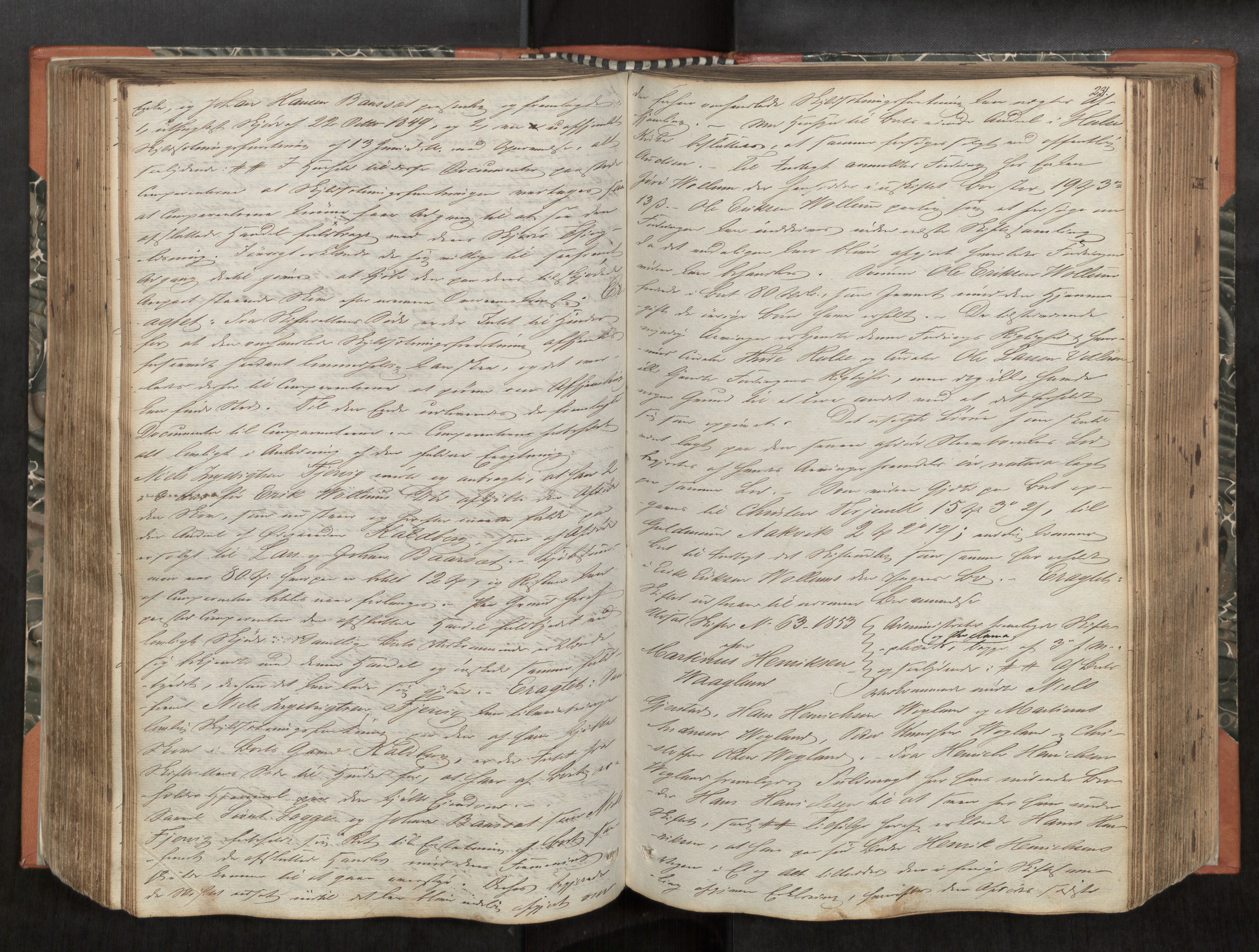 Nordmøre sorenskriveri, AV/SAT-A-4132/1/3/3B/L0001: Forhandlingsprotokoll nr. 01, 1846-1861, s. 230b-231a