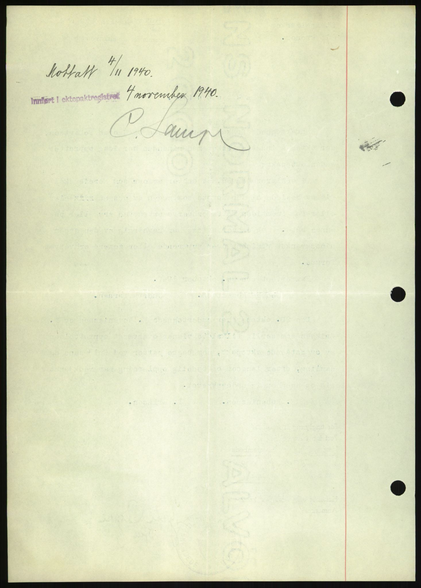 Oslo byskriverembete, AV/SAO-A-10227/2/G/Gb/L0072: Tinglyste ektepakter, Finnmark, bind 1, 1928-1950