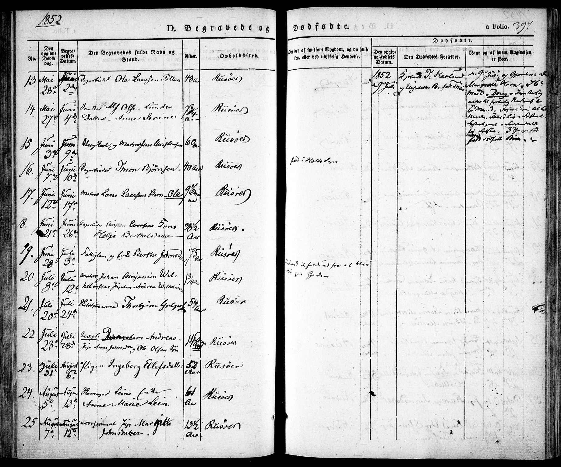 Risør sokneprestkontor, SAK/1111-0035/F/Fa/L0003: Ministerialbok nr. A 3, 1838-1864, s. 397