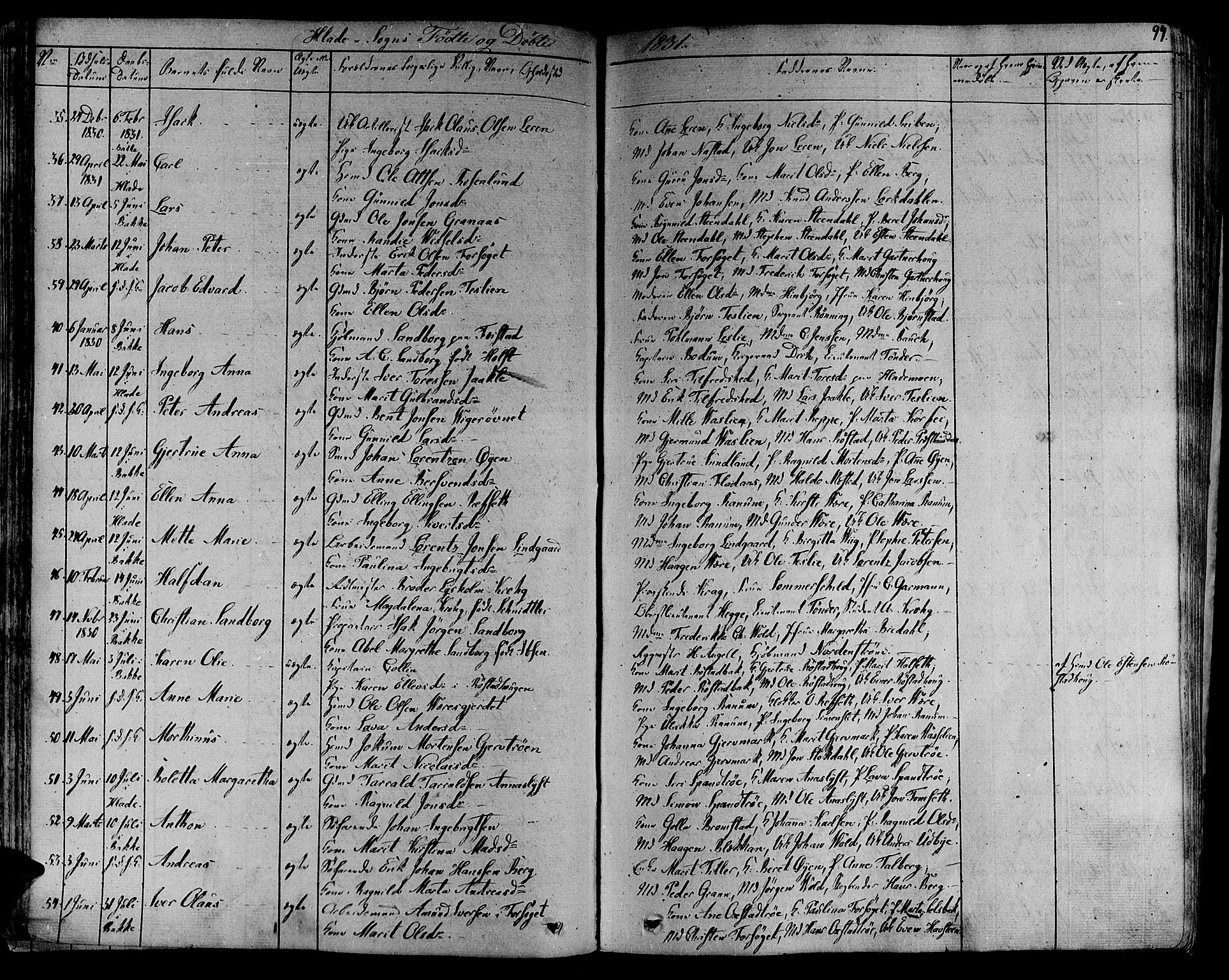 Ministerialprotokoller, klokkerbøker og fødselsregistre - Sør-Trøndelag, SAT/A-1456/606/L0286: Ministerialbok nr. 606A04 /1, 1823-1840, s. 97