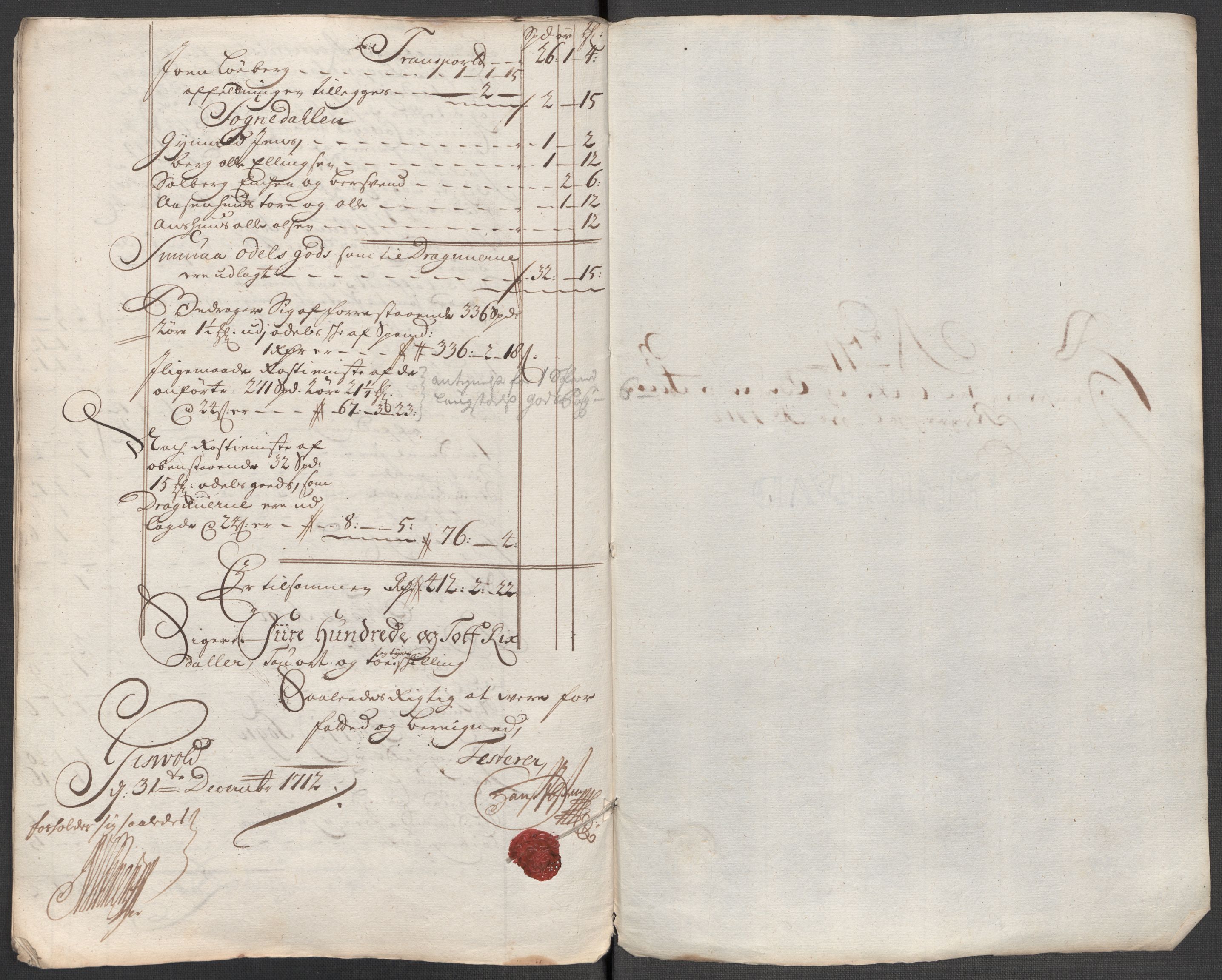 Rentekammeret inntil 1814, Reviderte regnskaper, Fogderegnskap, AV/RA-EA-4092/R60/L3963: Fogderegnskap Orkdal og Gauldal, 1712, s. 498