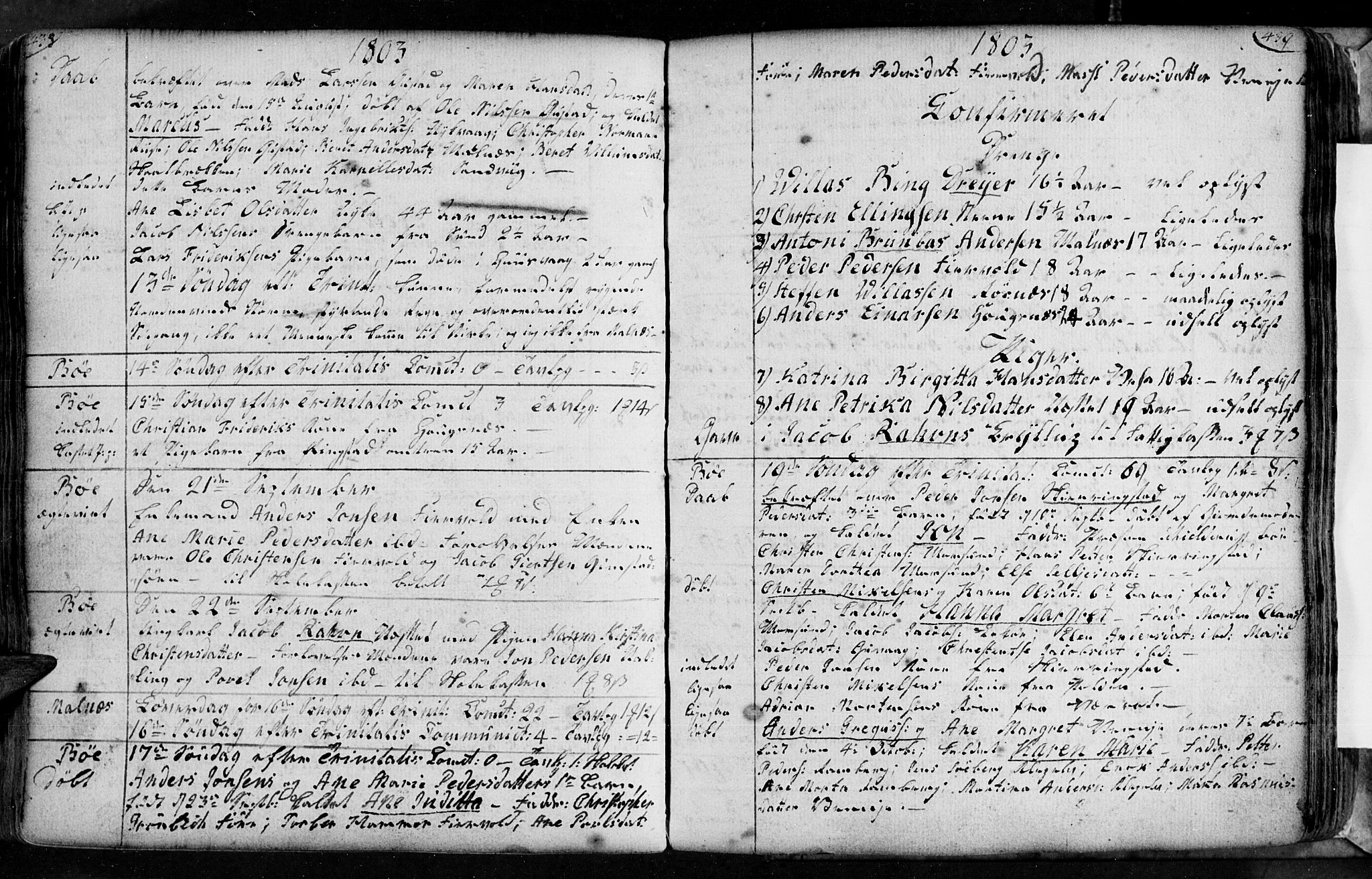 Ministerialprotokoller, klokkerbøker og fødselsregistre - Nordland, AV/SAT-A-1459/891/L1297: Ministerialbok nr. 891A02, 1759-1820, s. 538-539