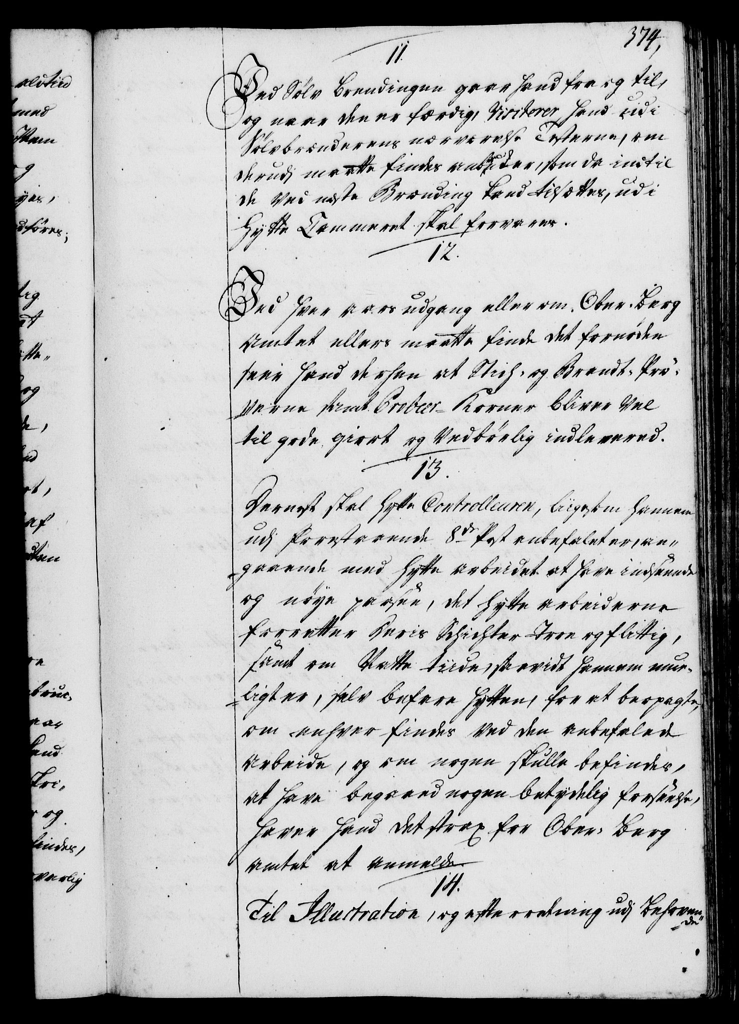 Rentekammeret, Kammerkanselliet, RA/EA-3111/G/Gg/Ggi/L0002: Norsk instruksjonsprotokoll med register (merket RK 53.35), 1729-1751, s. 374