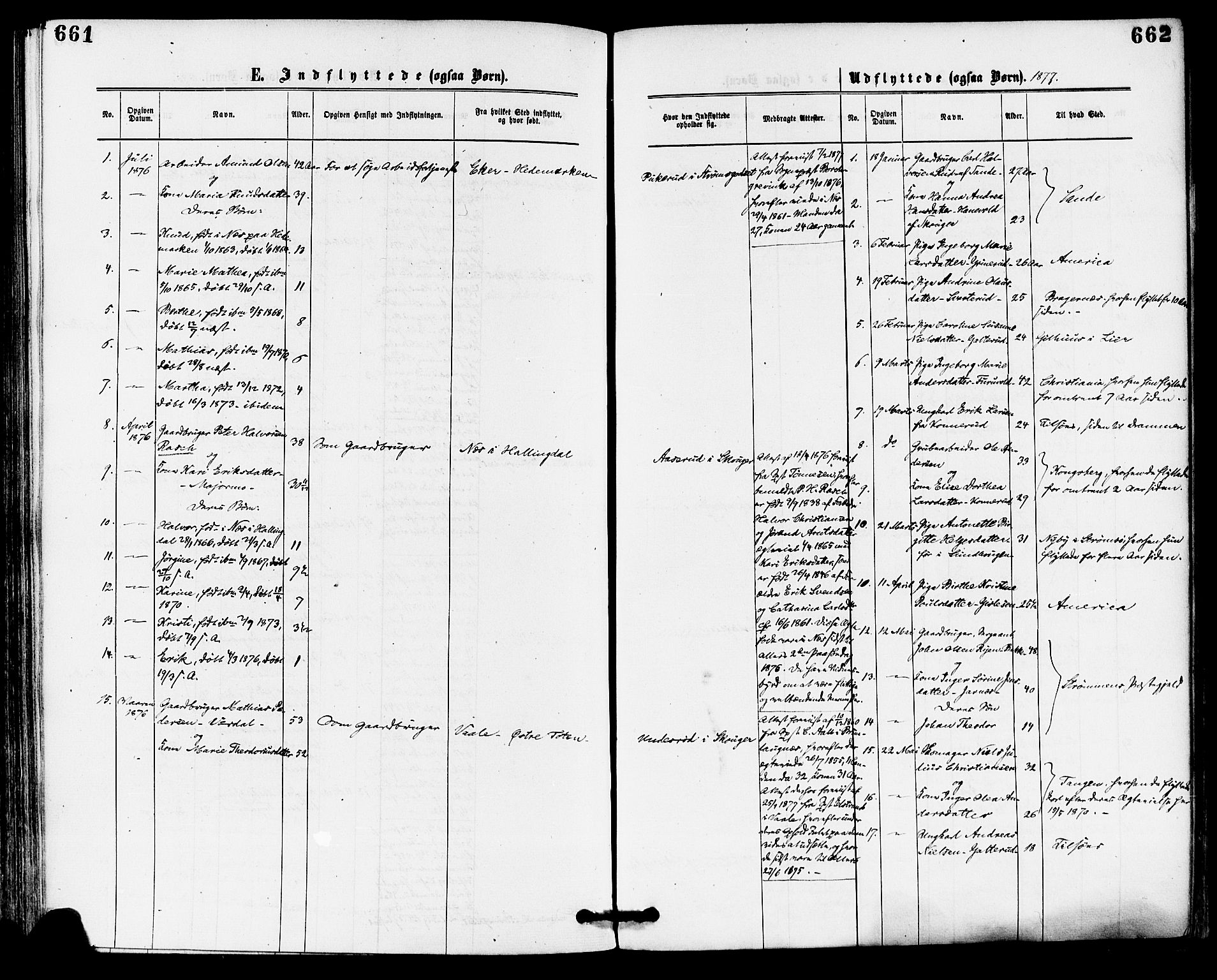 Skoger kirkebøker, SAKO/A-59/F/Fa/L0005: Ministerialbok nr. I 5, 1873-1884, s. 661-662