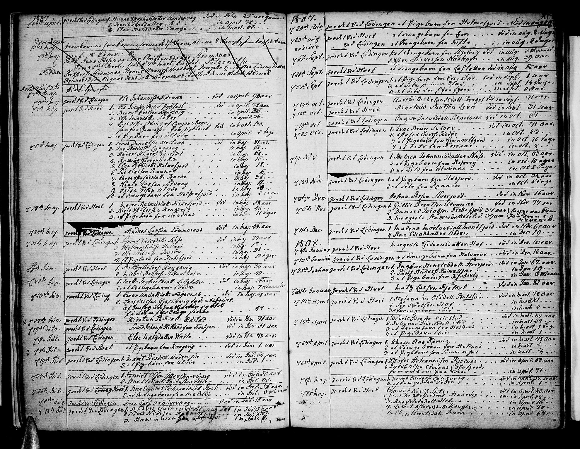 Ministerialprotokoller, klokkerbøker og fødselsregistre - Nordland, AV/SAT-A-1459/872/L1031: Ministerialbok nr. 872A06, 1787-1829, s. 155