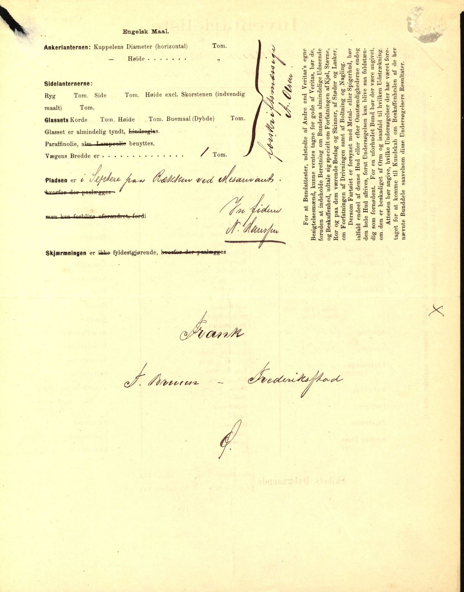 Pa 63 - Østlandske skibsassuranceforening, VEMU/A-1079/G/Ga/L0023/0002: Havaridokumenter / Flora, Frank, Freidig, Sophie, Wilhelmine, 1888, s. 17