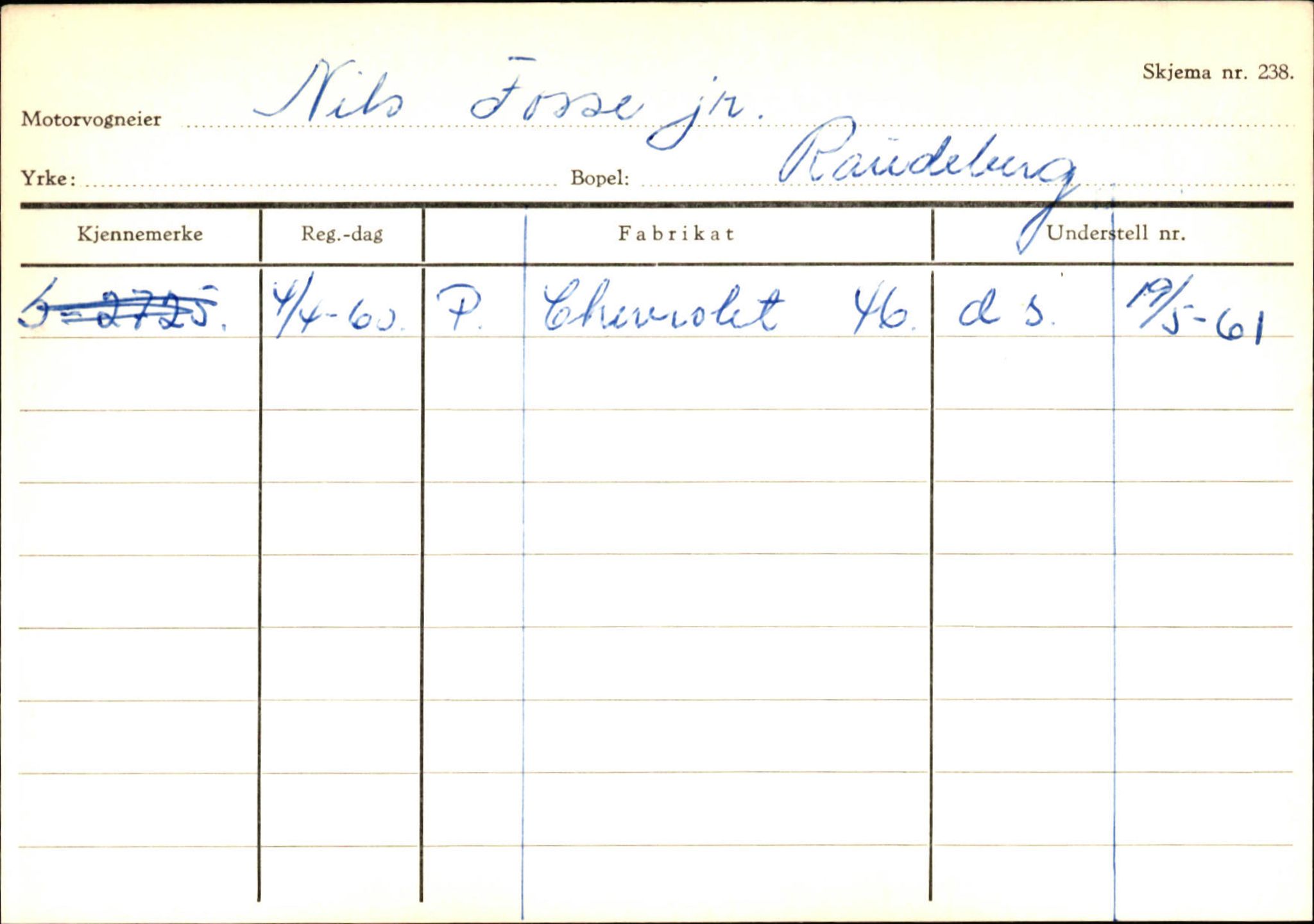 Statens vegvesen, Sogn og Fjordane vegkontor, AV/SAB-A-5301/4/F/L0144: Registerkort Vågsøy A-R, 1945-1975, s. 580