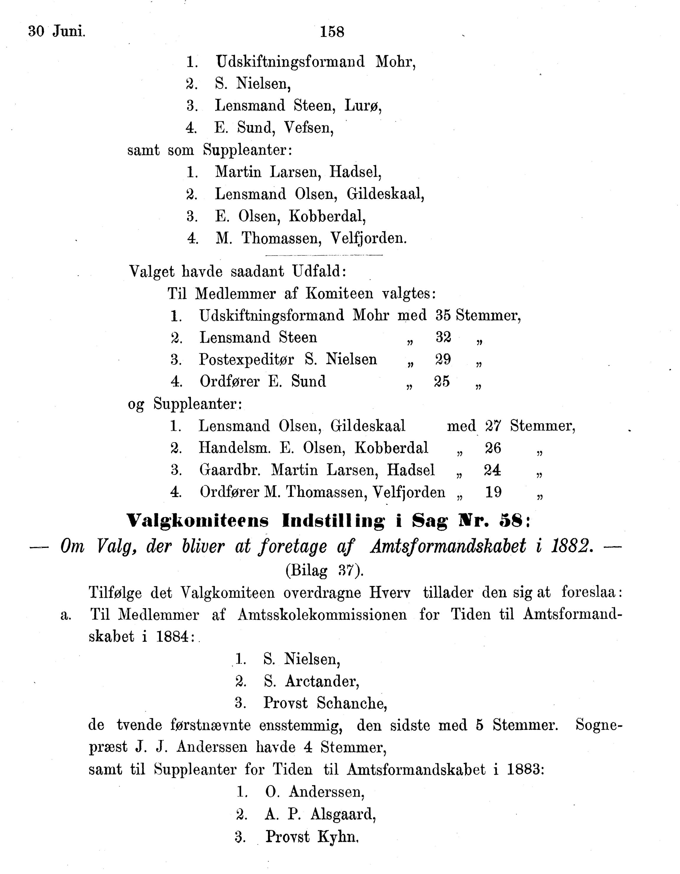 Nordland Fylkeskommune. Fylkestinget, AIN/NFK-17/176/A/Ac/L0014: Fylkestingsforhandlinger 1881-1885, 1881-1885