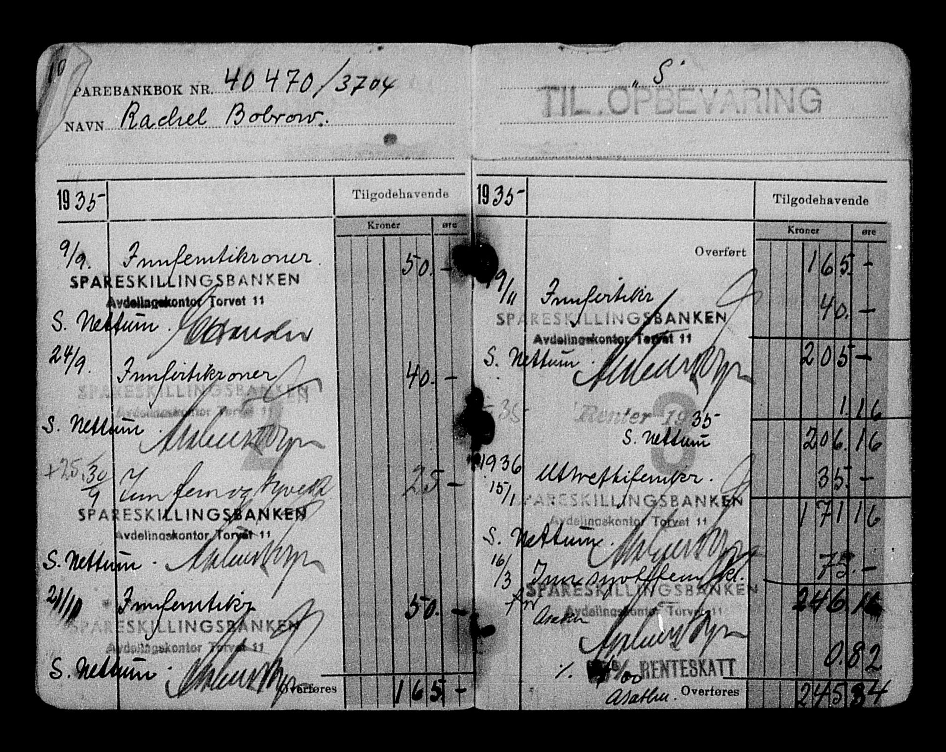 Justisdepartementet, Tilbakeføringskontoret for inndratte formuer, AV/RA-S-1564/H/Hc/Hcc/L0926: --, 1945-1947, s. 326