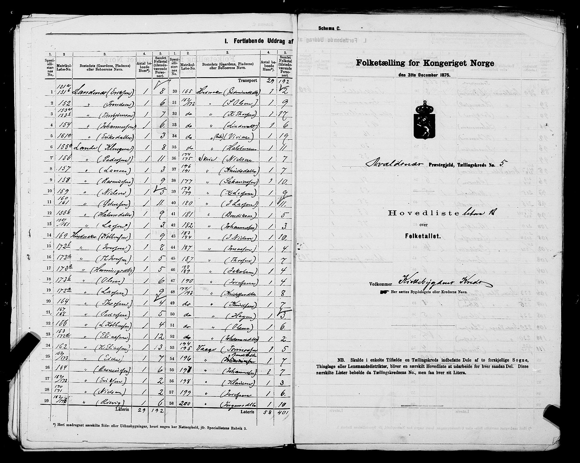 SAST, Folketelling 1875 for 1147L Avaldsnes prestegjeld, Avaldsnes sokn og Kopervik landsokn, 1875, s. 18