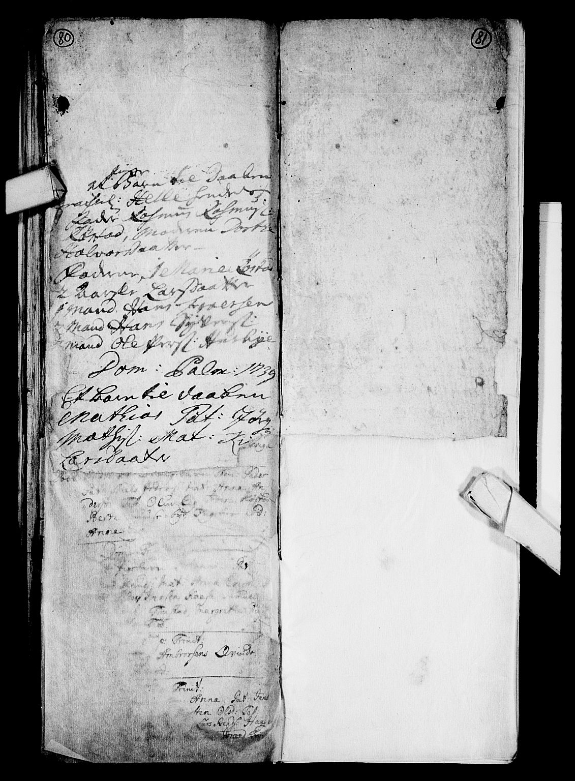 Hurum kirkebøker, AV/SAKO-A-229/F/Fa/L0005: Ministerialbok nr. 5, 1735-1739, s. 80-81