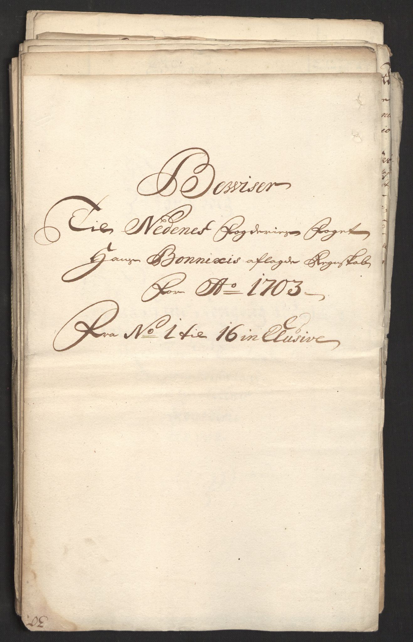 Rentekammeret inntil 1814, Reviderte regnskaper, Fogderegnskap, AV/RA-EA-4092/R39/L2316: Fogderegnskap Nedenes, 1702-1703, s. 178