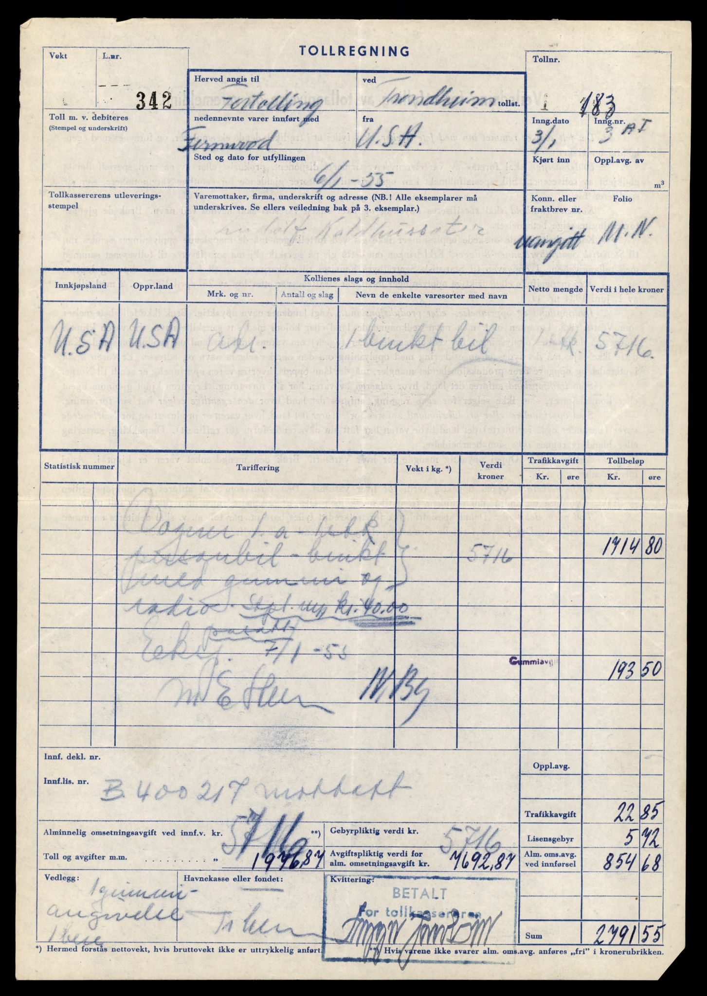 Møre og Romsdal vegkontor - Ålesund trafikkstasjon, AV/SAT-A-4099/F/Fe/L0048: Registreringskort for kjøretøy T 14721 - T 14863, 1927-1998, s. 1643