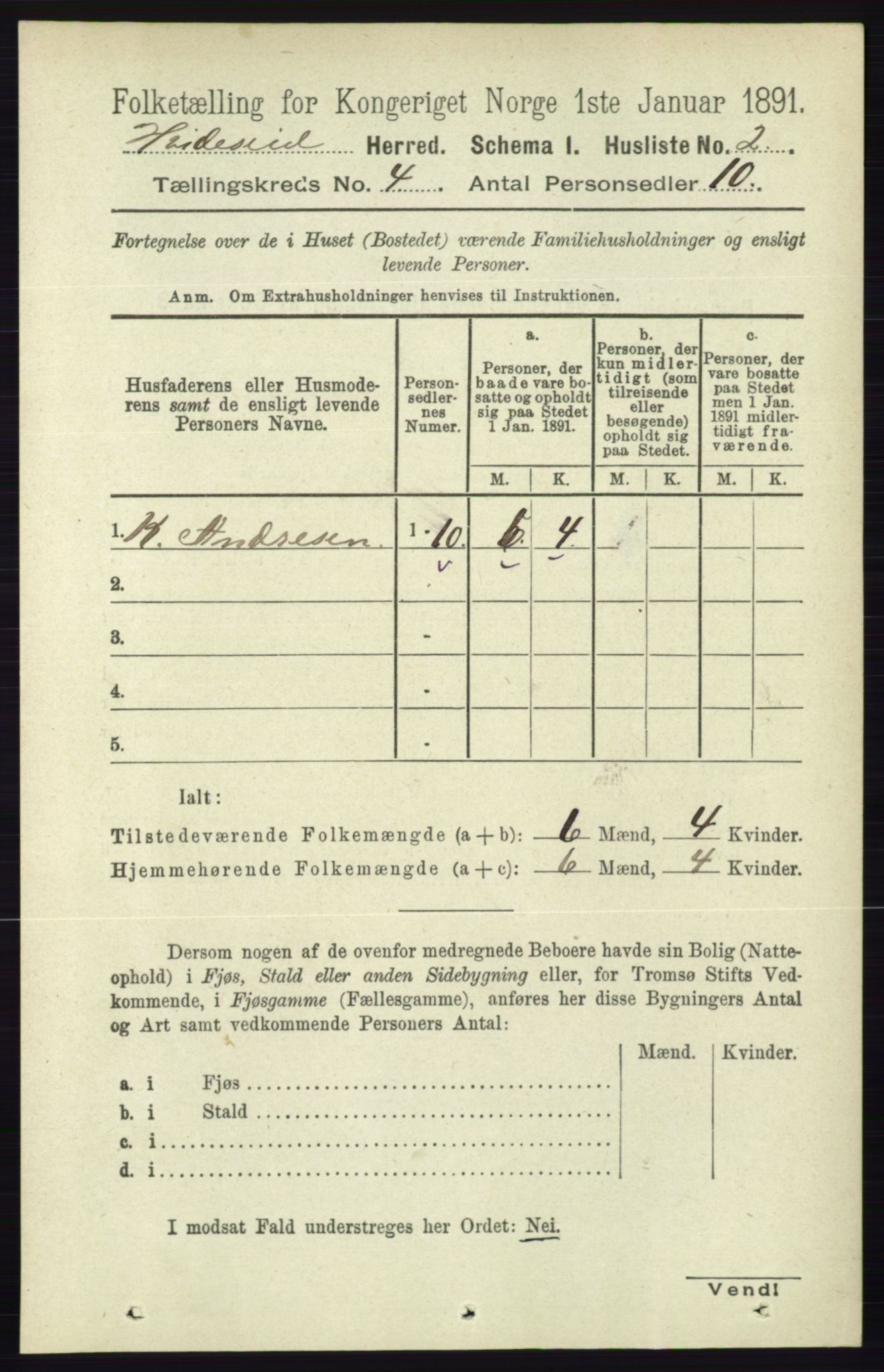 RA, Folketelling 1891 for 0829 Kviteseid herred, 1891, s. 706