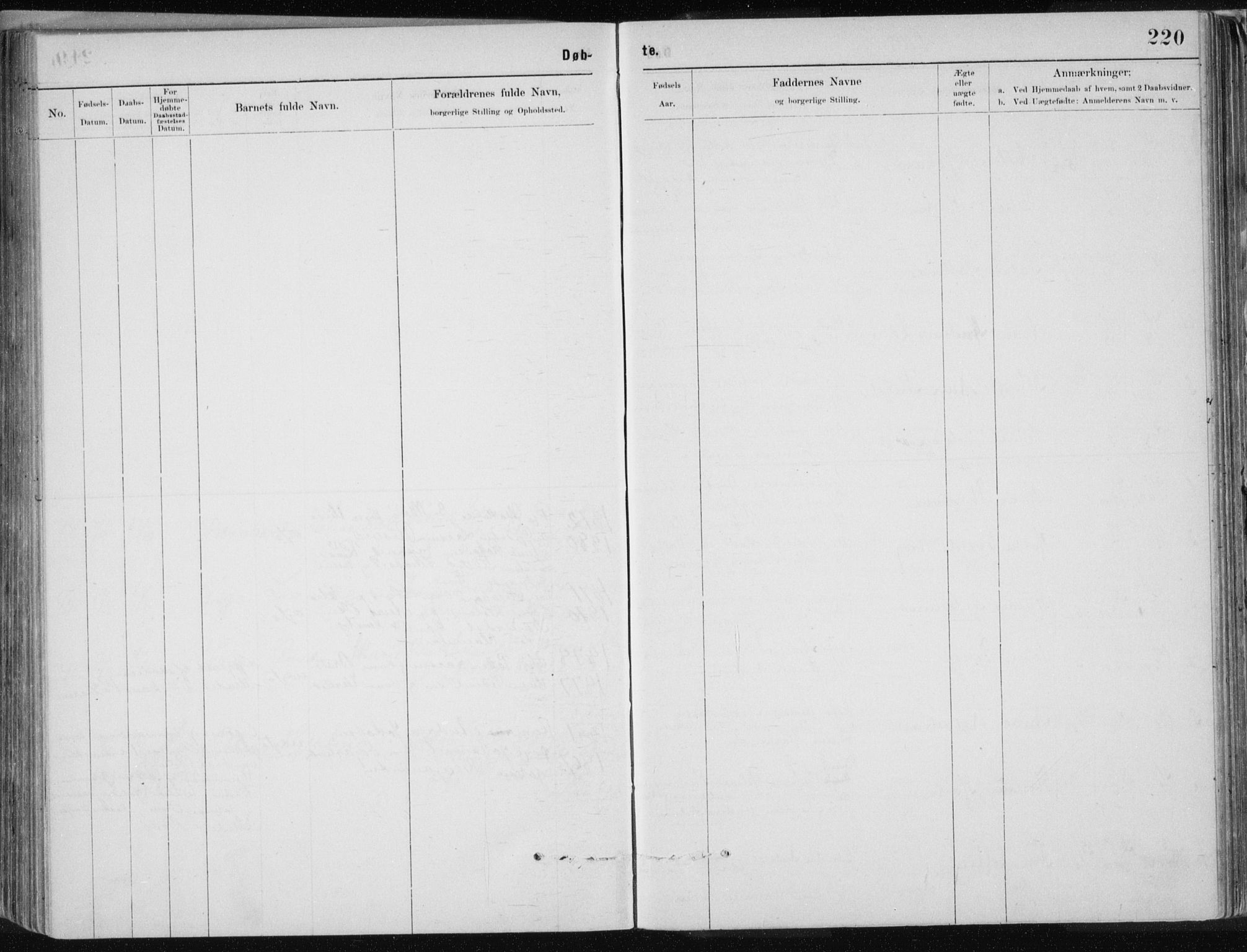 Ministerialprotokoller, klokkerbøker og fødselsregistre - Nordland, AV/SAT-A-1459/843/L0636: Klokkerbok nr. 843C05, 1884-1909, s. 220