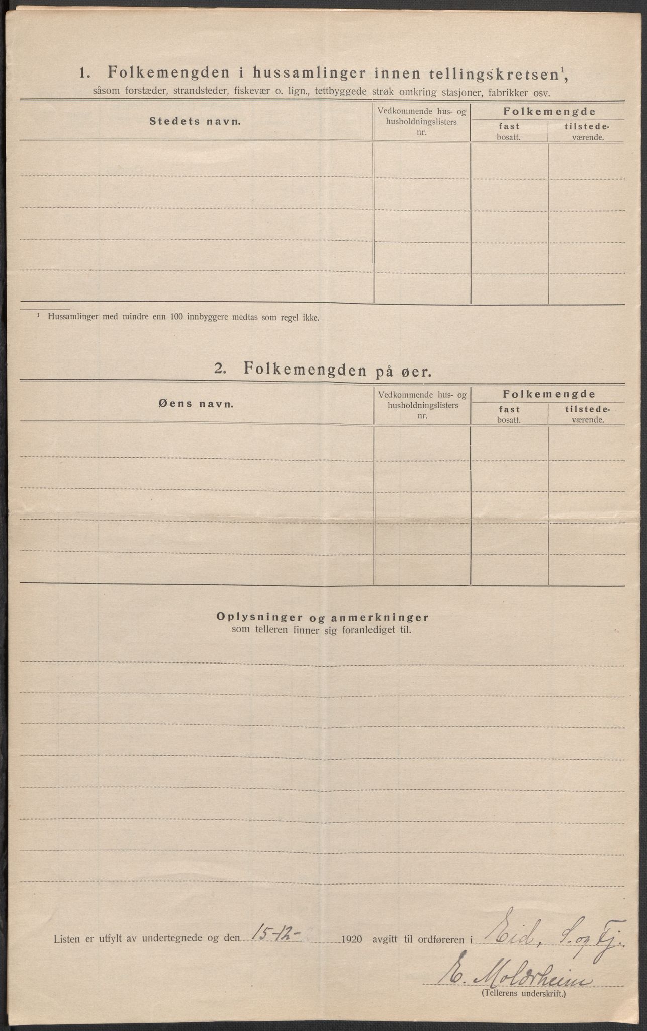 SAB, Folketelling 1920 for 1443 Eid herred, 1920, s. 29