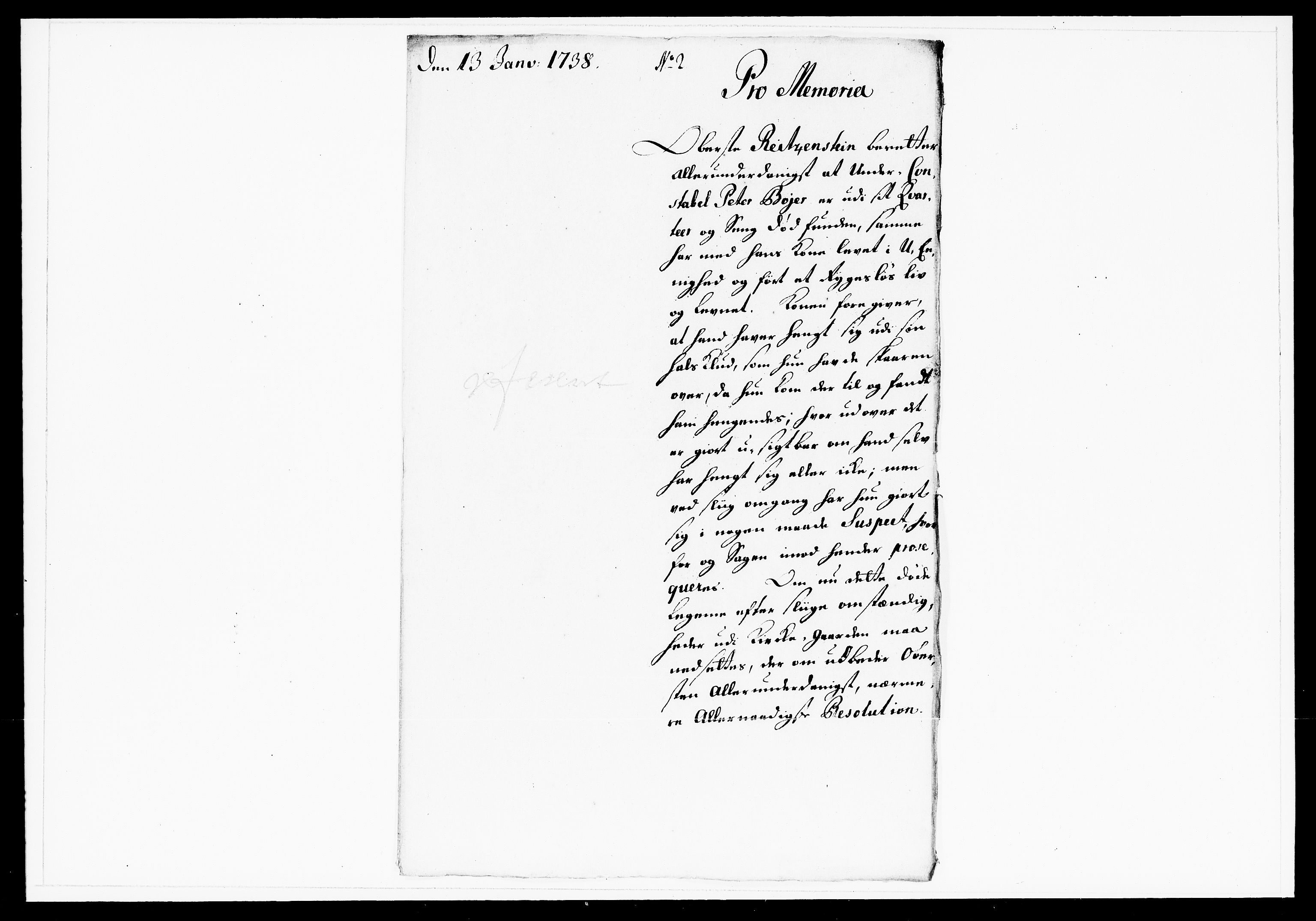 Krigskollegiet, Krigskancelliet, DRA/A-0006/-/1143-1150: Refererede sager, 1738, s. 16