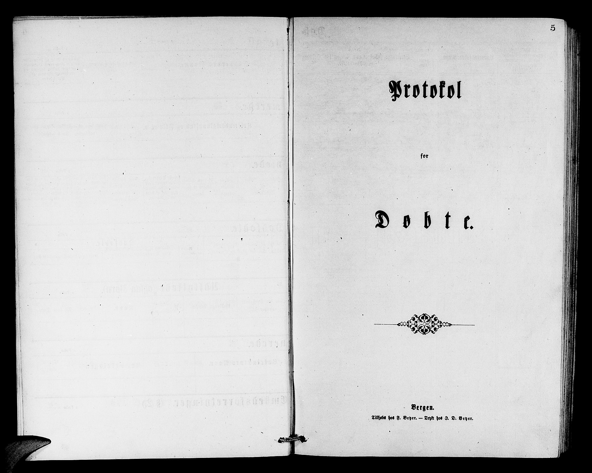 Finnås sokneprestembete, SAB/A-99925/H/Ha/Hab/Haba/L0002: Klokkerbok nr. A 2, 1873-1882, s. 5