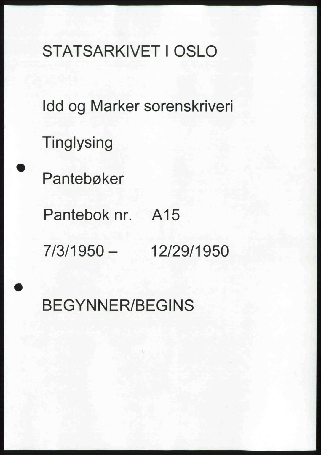 Idd og Marker sorenskriveri, SAO/A-10283/G/Gb/Gbb/L0015: Pantebok nr. A15, 1950-1950