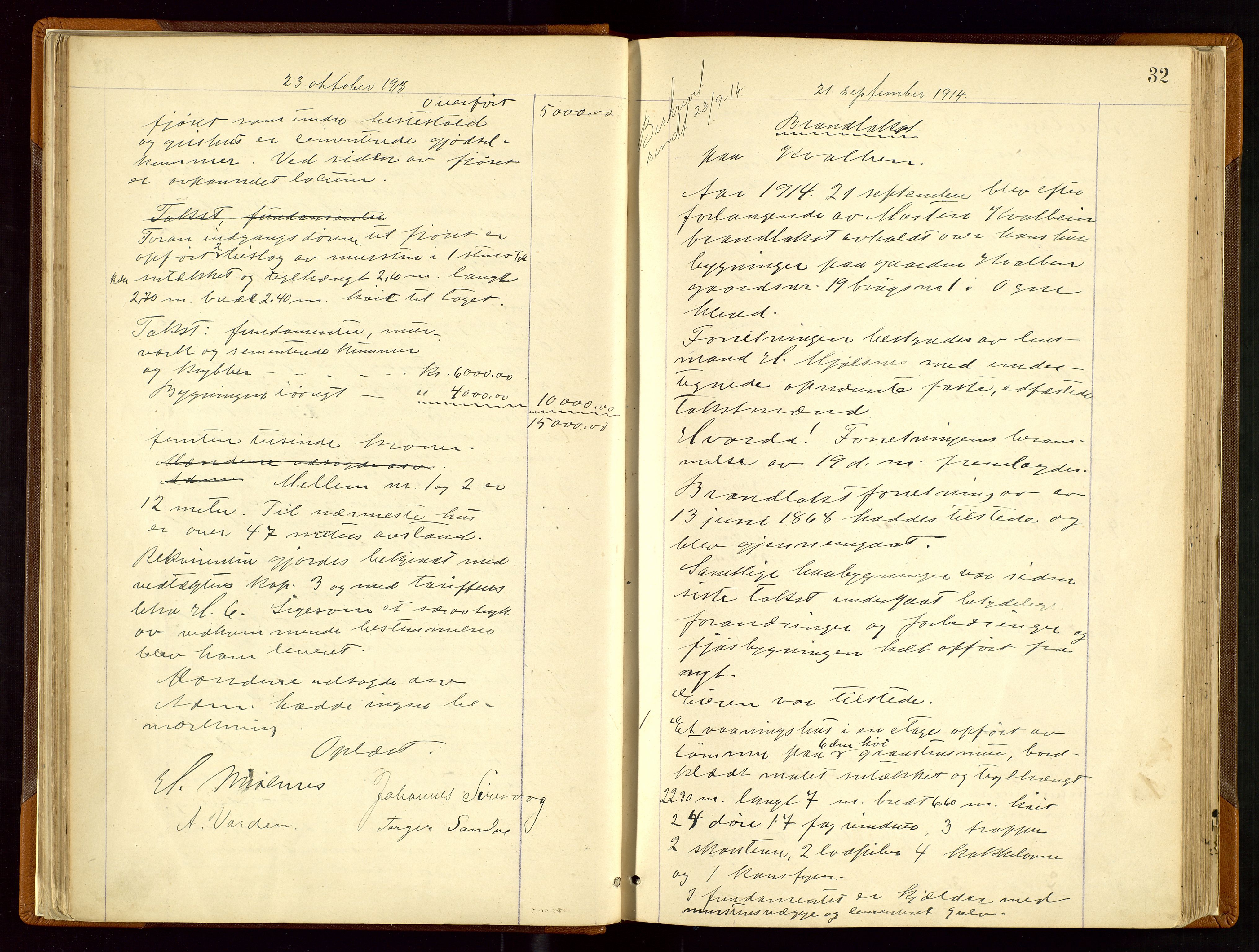 Eigersund lensmannskontor, SAST/A-100171/Goa/L0004: "Brandtakst-Protokol", 1893-1920, s. 31b-32a