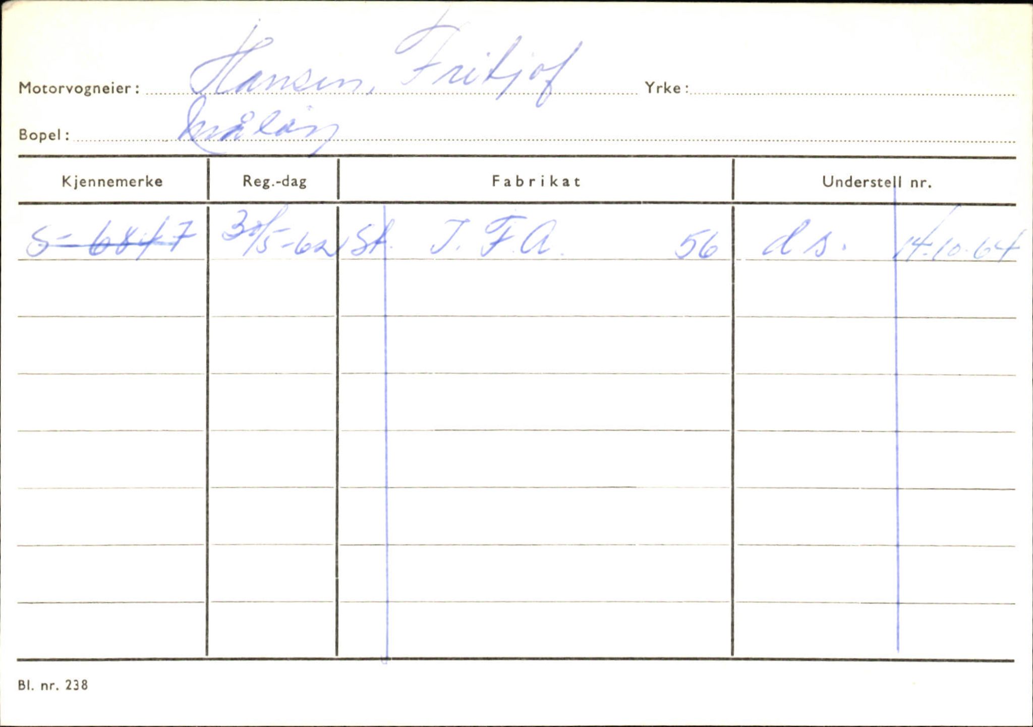 Statens vegvesen, Sogn og Fjordane vegkontor, SAB/A-5301/4/F/L0144: Registerkort Vågsøy A-R, 1945-1975, s. 919