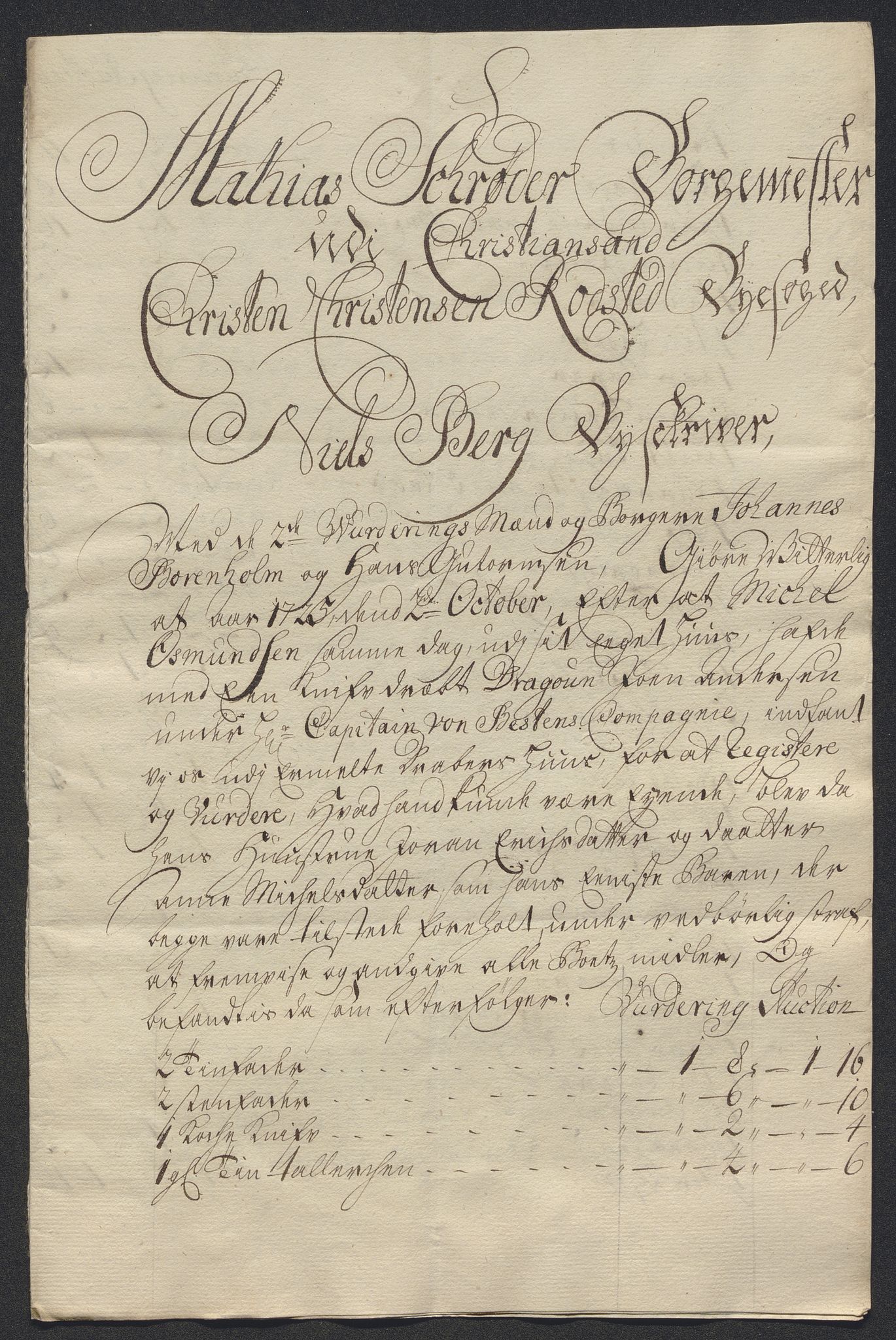 Rentekammeret inntil 1814, Reviderte regnskaper, Byregnskaper, AV/RA-EA-4066/R/Rm/L0286: [M19] Sikt og sakefall, 1719-1727, s. 395