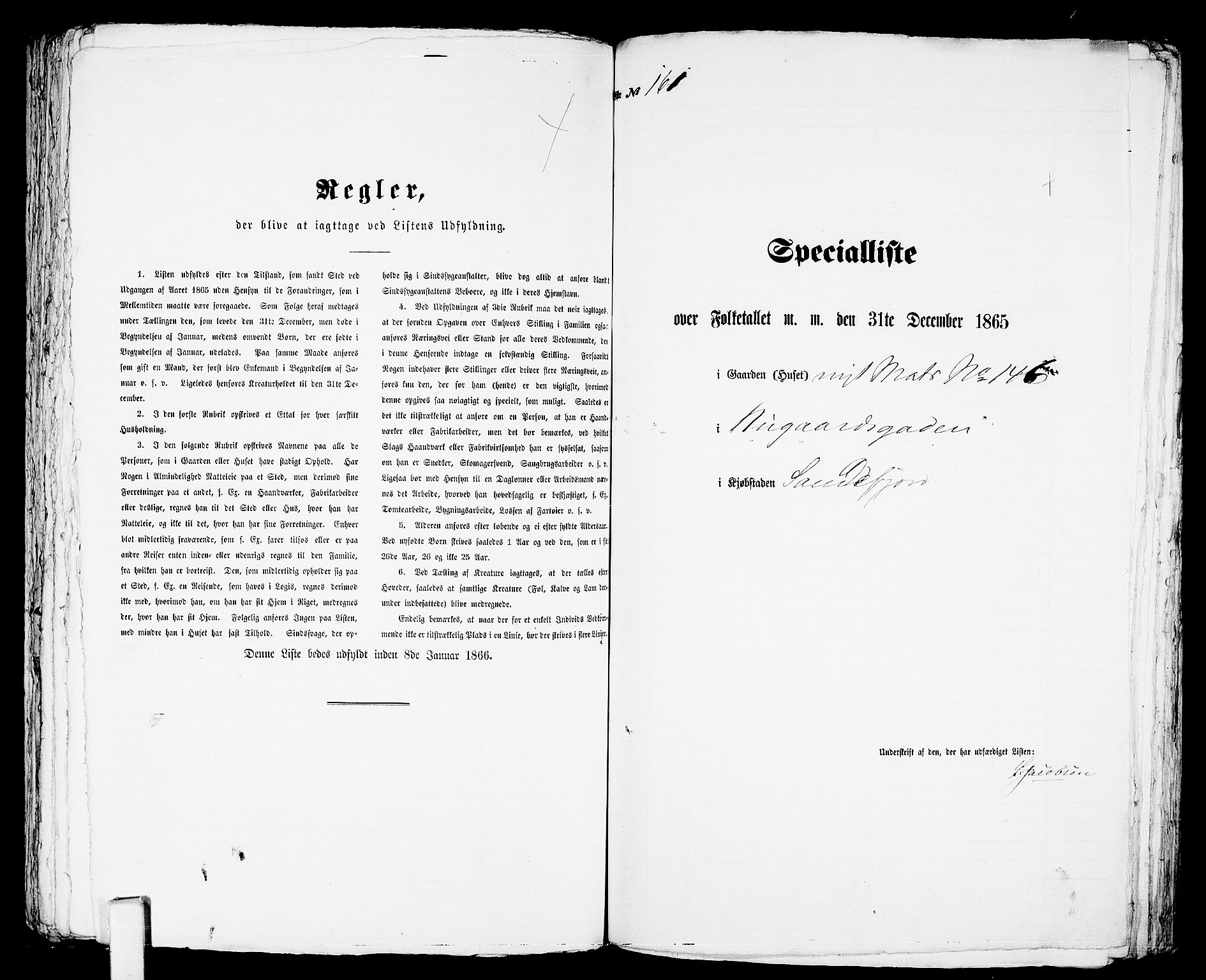 RA, Folketelling 1865 for 0706B Sandeherred prestegjeld, Sandefjord kjøpstad, 1865, s. 330