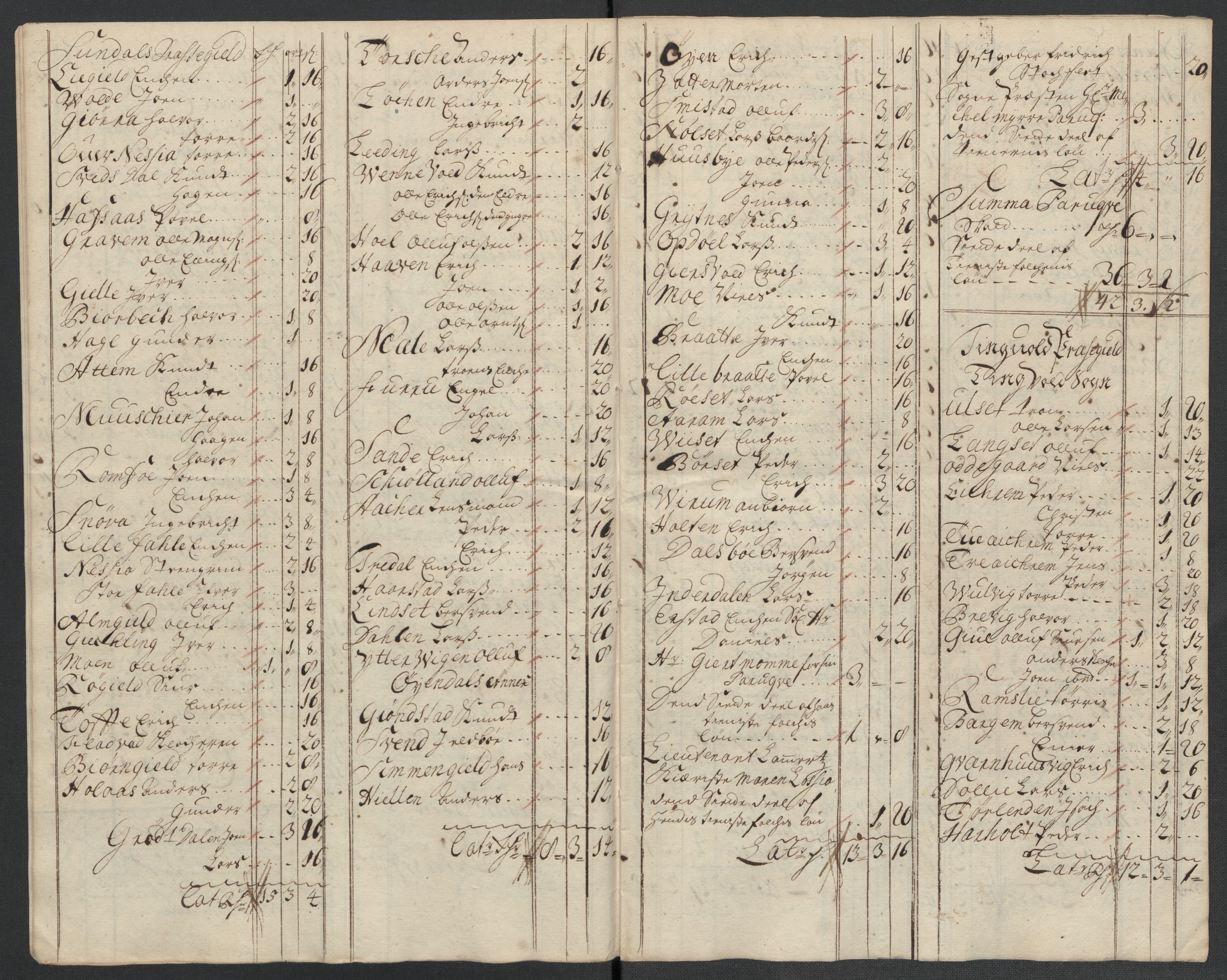Rentekammeret inntil 1814, Reviderte regnskaper, Fogderegnskap, RA/EA-4092/R56/L3745: Fogderegnskap Nordmøre, 1711, s. 190
