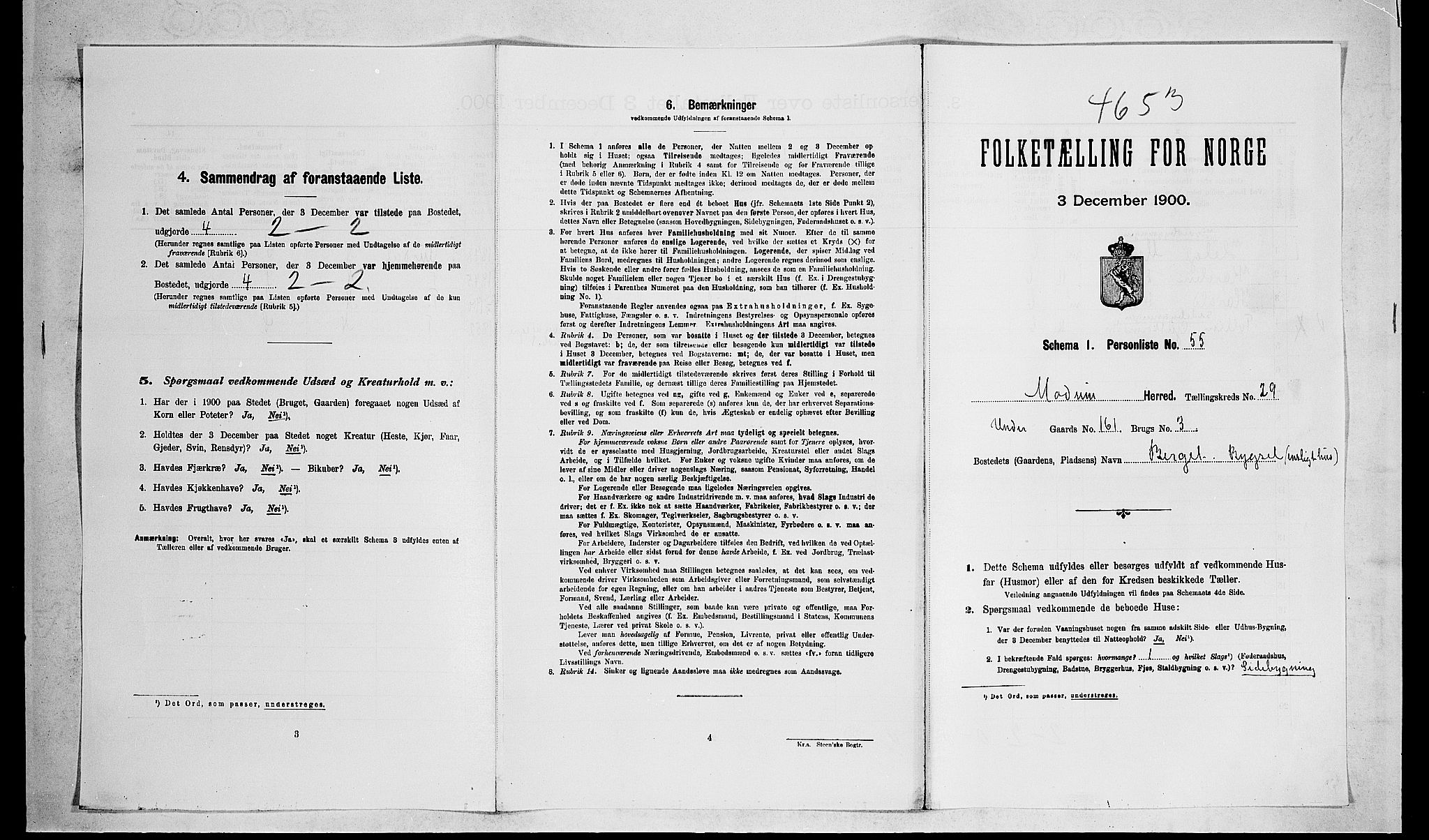RA, Folketelling 1900 for 0623 Modum herred, 1900, s. 3123