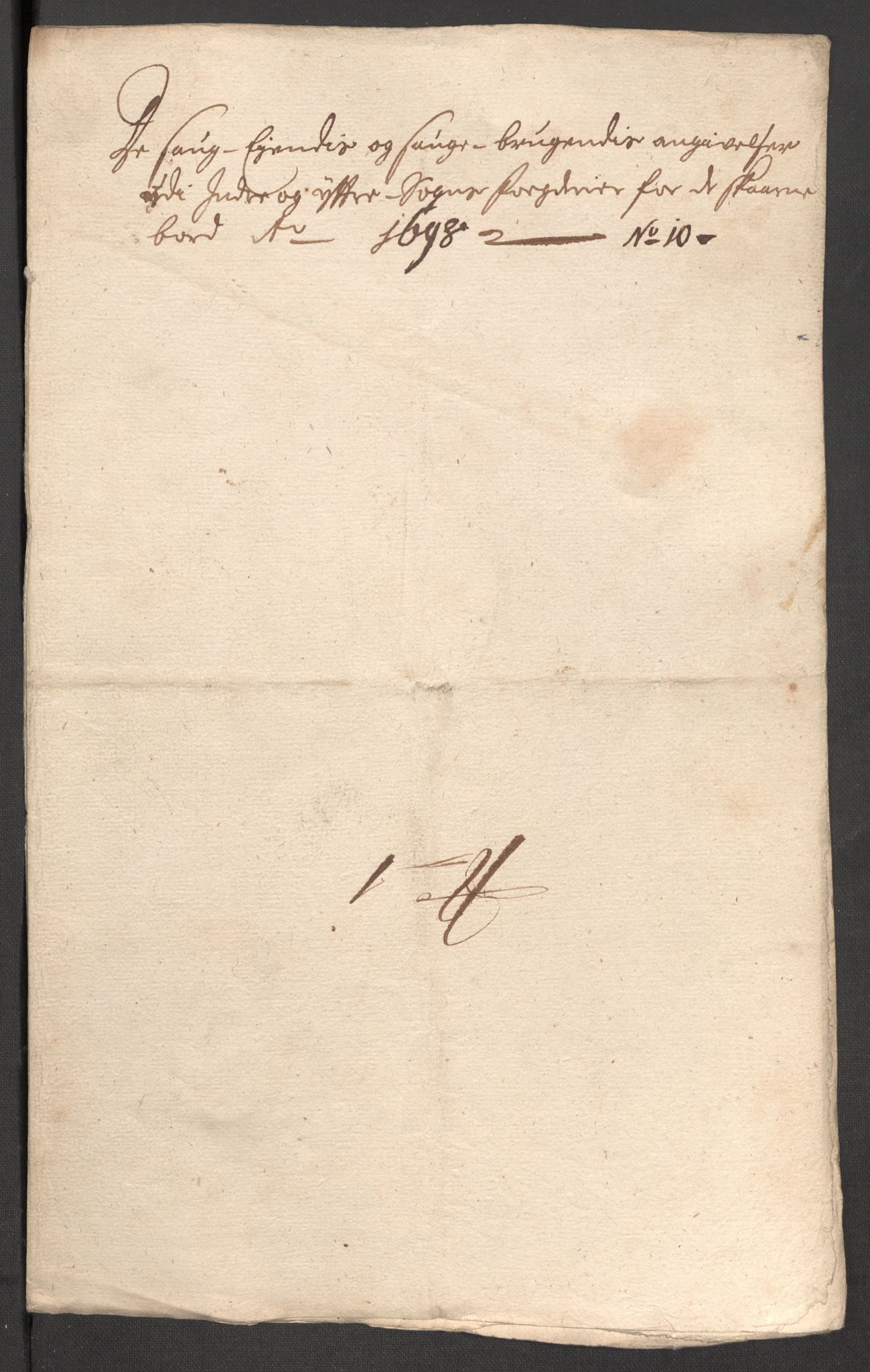 Rentekammeret inntil 1814, Reviderte regnskaper, Fogderegnskap, RA/EA-4092/R52/L3310: Fogderegnskap Sogn, 1698-1699, s. 207