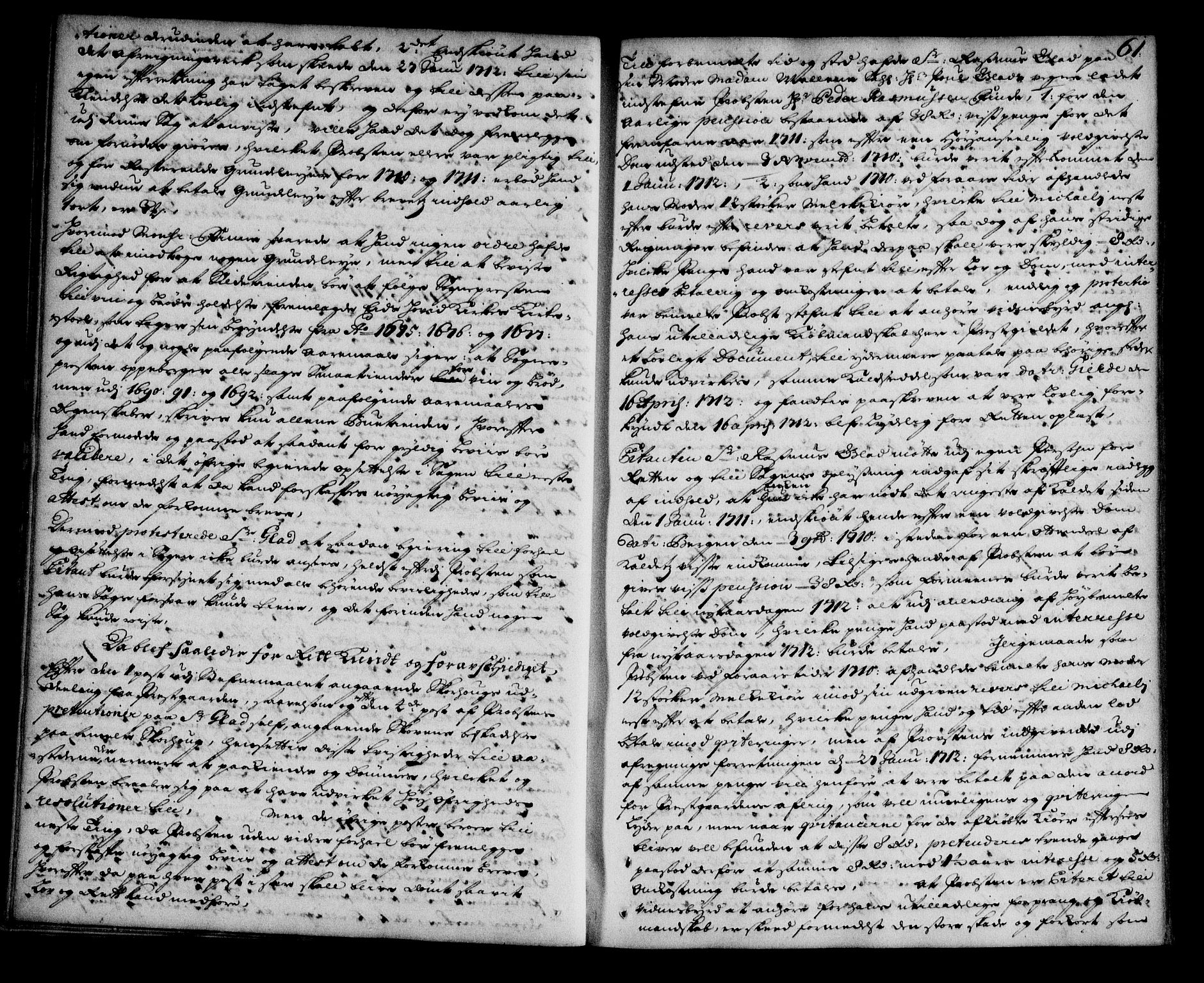 Nordfjord sorenskriveri, SAB/A-2801/01/01a/L0018: Tingbøker (justisprotokoller), 1711-1713, s. 60b-61a