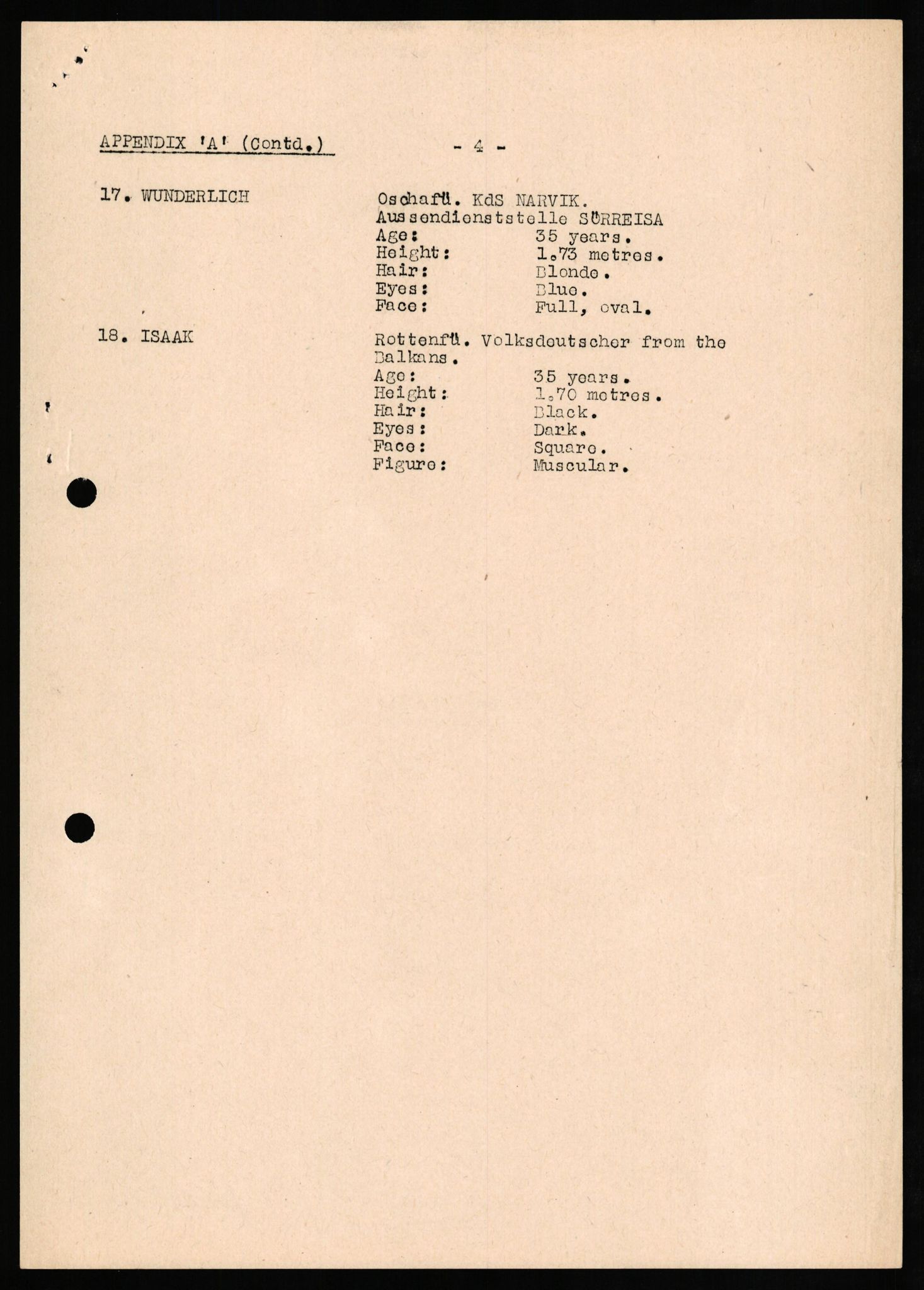 Forsvaret, Forsvarets overkommando II, AV/RA-RAFA-3915/D/Db/L0026: CI Questionaires. Tyske okkupasjonsstyrker i Norge. Tyskere., 1945-1946, s. 391