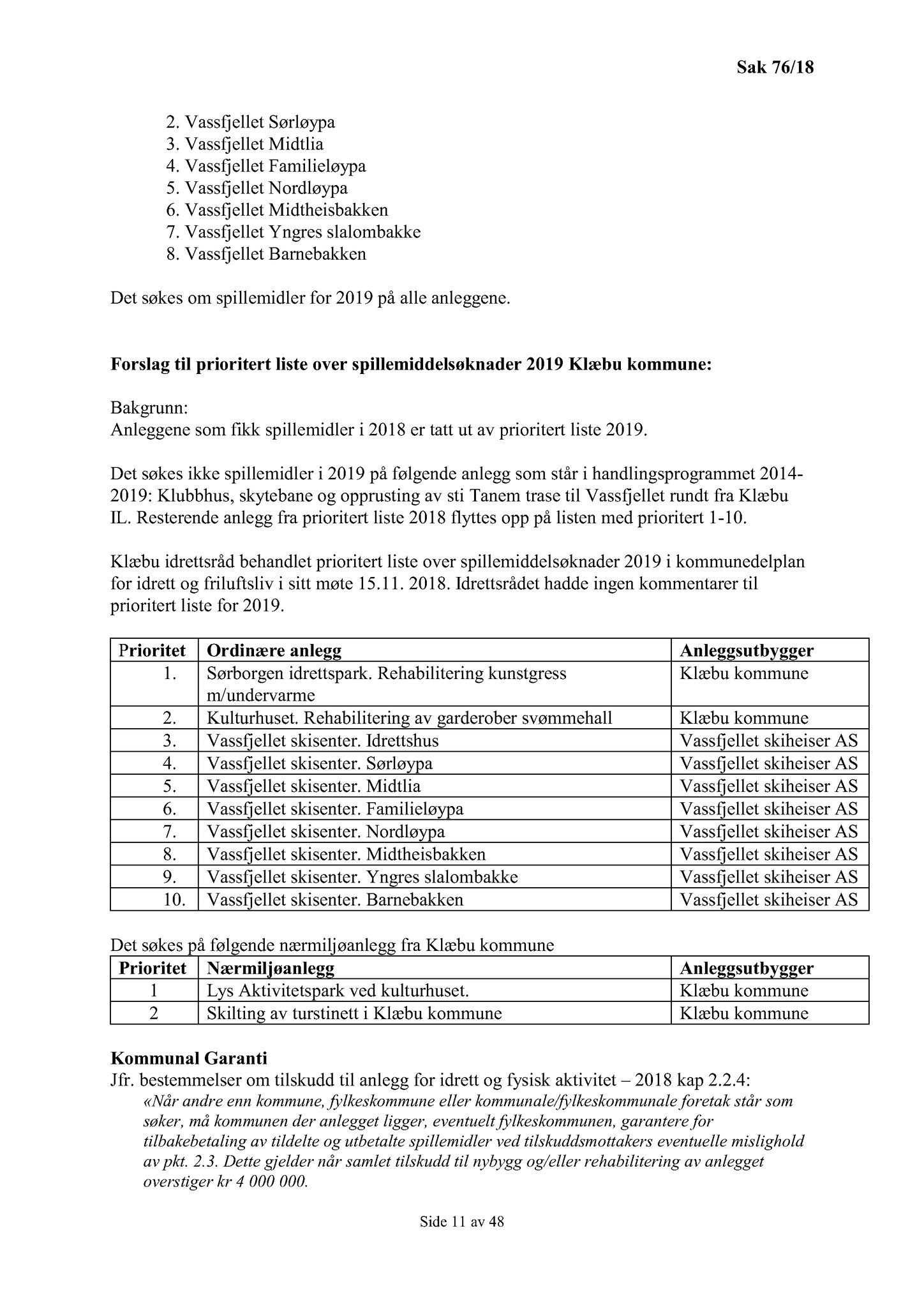 Klæbu Kommune, TRKO/KK/01-KS/L011: Kommunestyret - Møtedokumenter, 2018, s. 1647