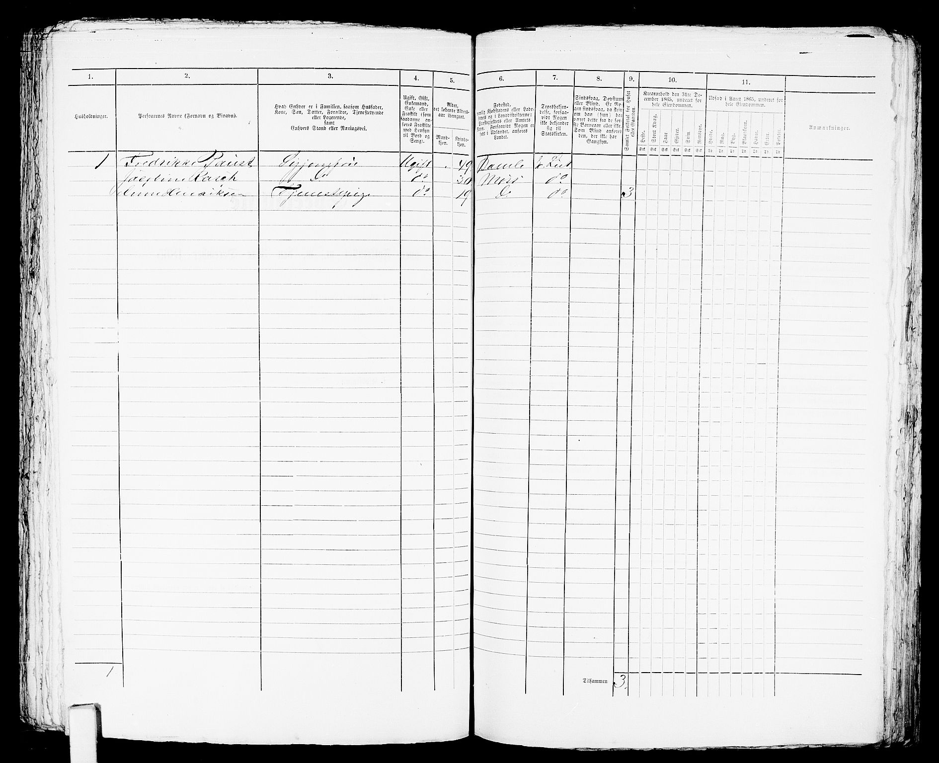 RA, Folketelling 1865 for 0706B Sandeherred prestegjeld, Sandefjord kjøpstad, 1865, s. 343