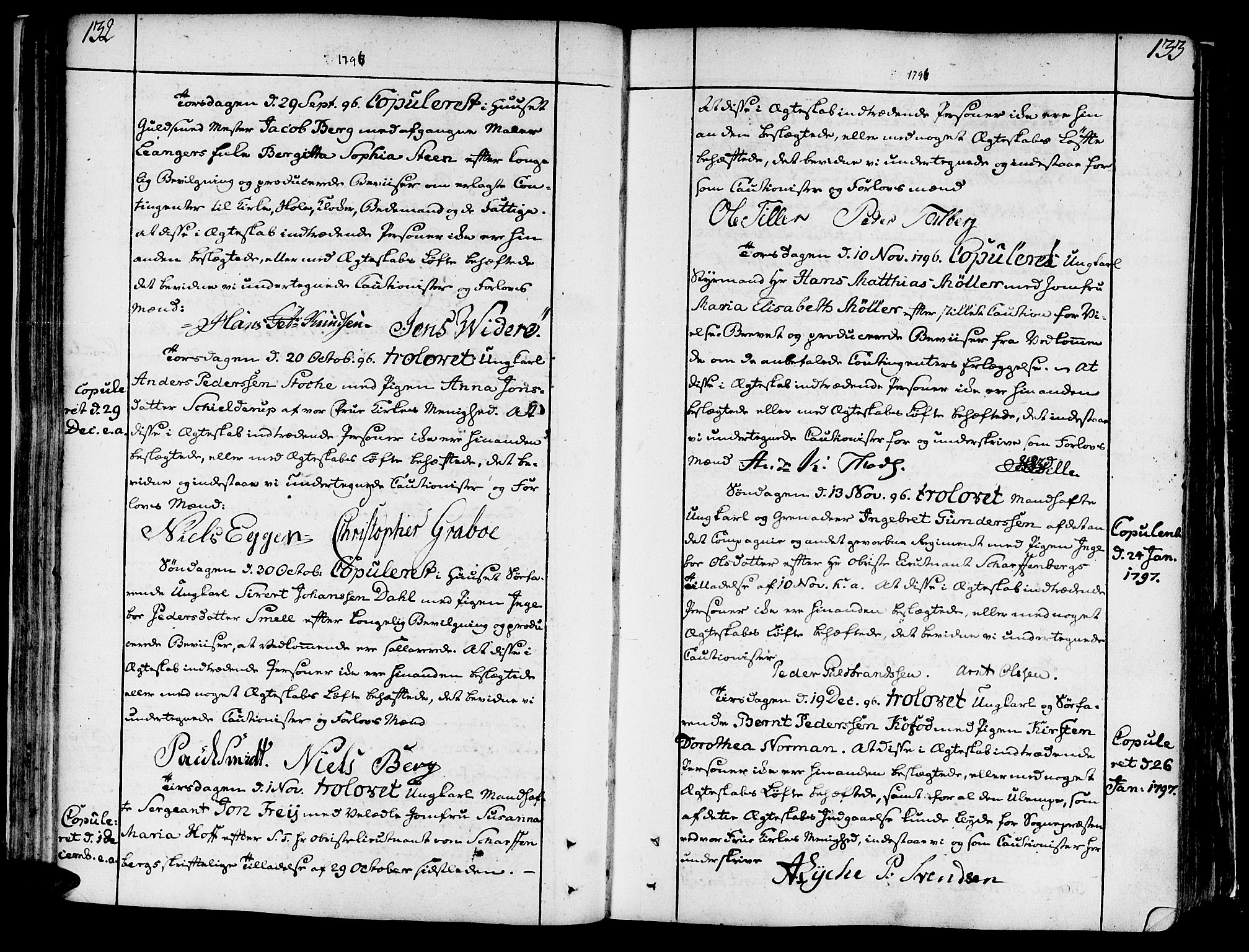 Ministerialprotokoller, klokkerbøker og fødselsregistre - Sør-Trøndelag, SAT/A-1456/602/L0105: Ministerialbok nr. 602A03, 1774-1814, s. 132-133