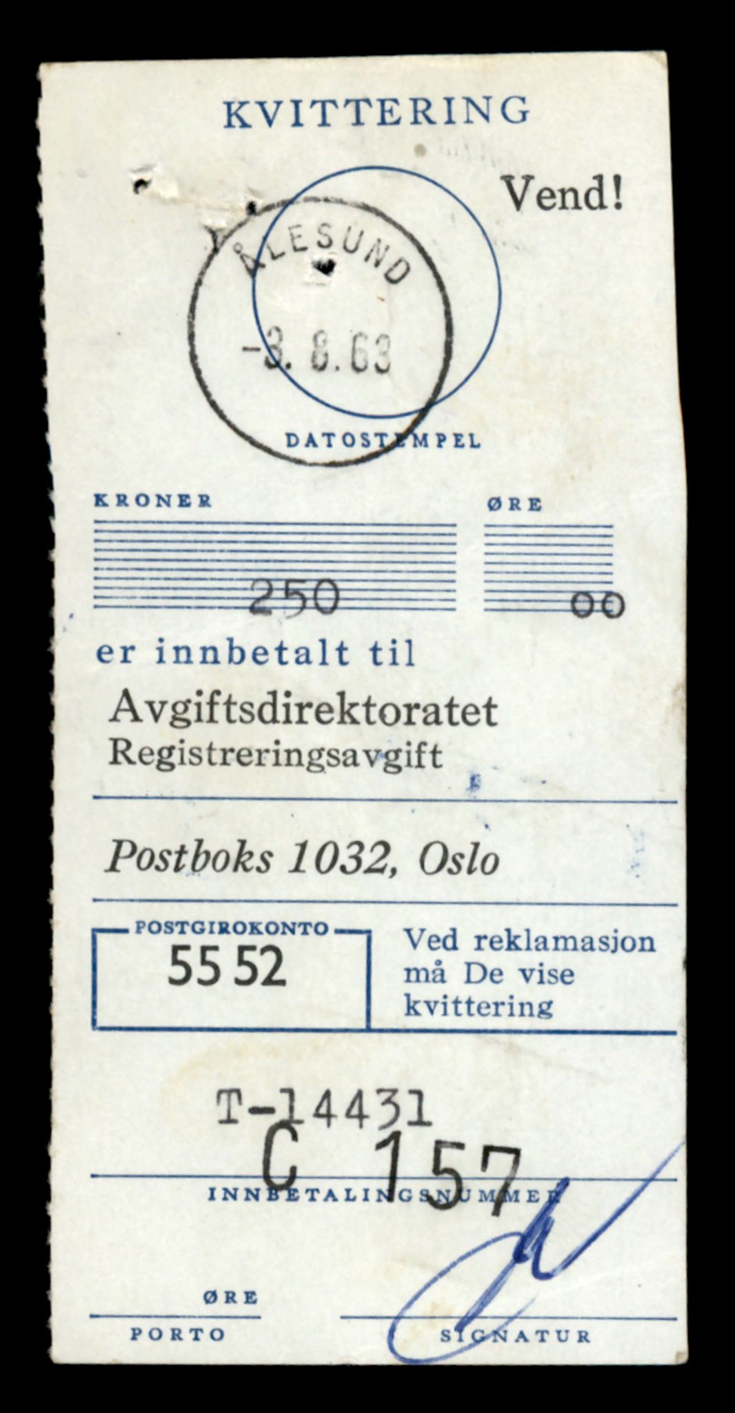 Møre og Romsdal vegkontor - Ålesund trafikkstasjon, SAT/A-4099/F/Fe/L0045: Registreringskort for kjøretøy T 14320 - T 14444, 1927-1998, s. 2858