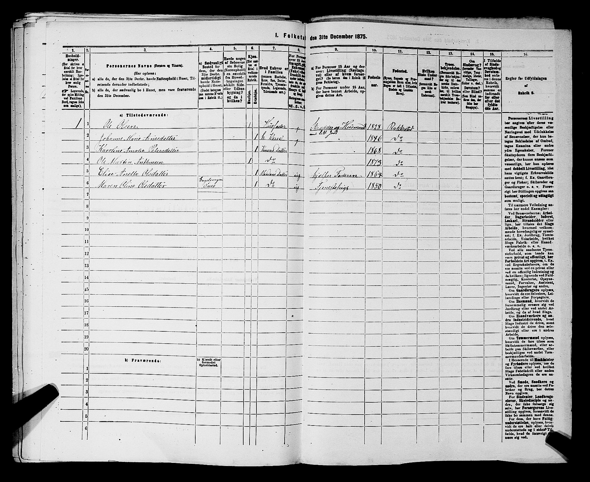 RA, Folketelling 1875 for 0128P Rakkestad prestegjeld, 1875, s. 601