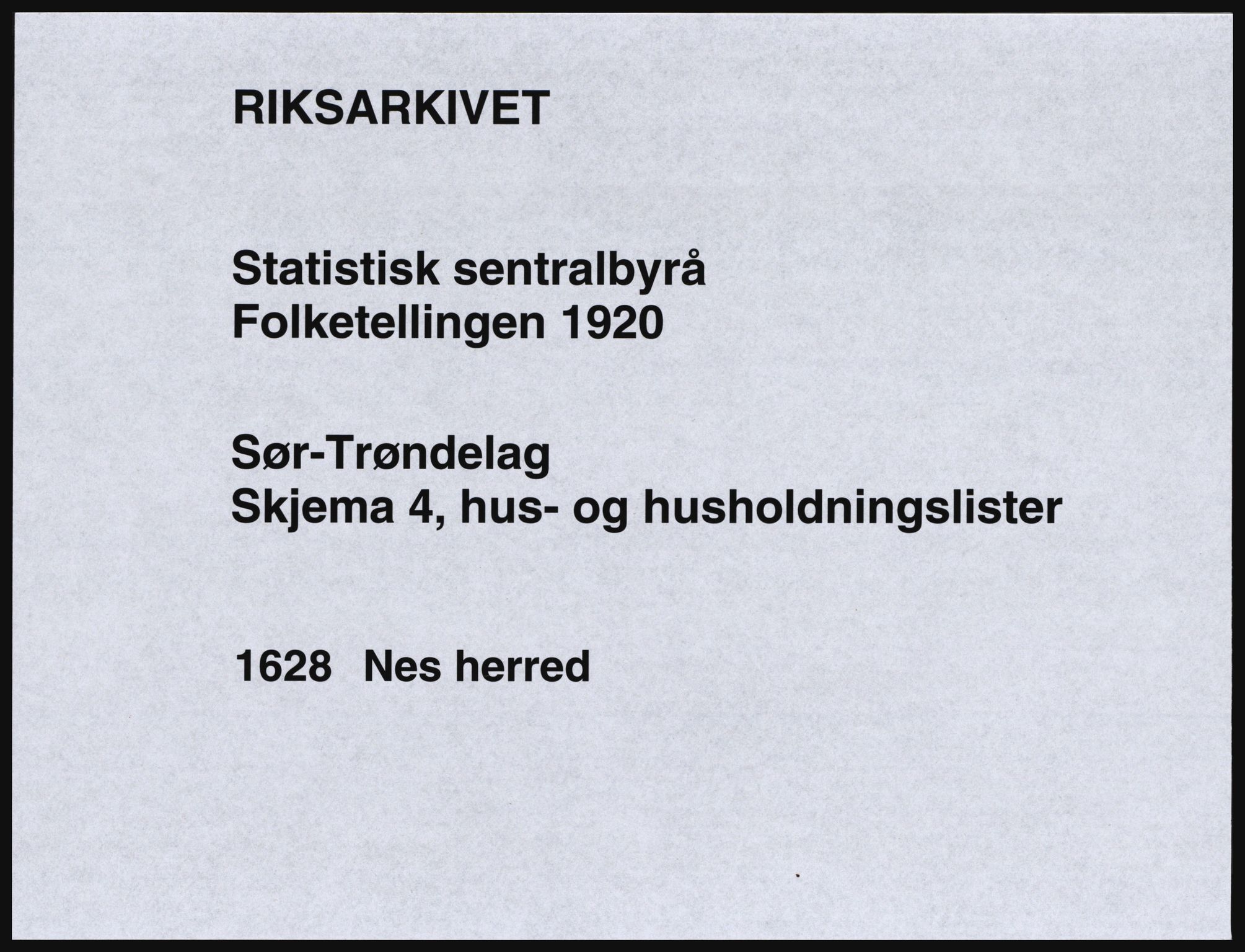 SAT, Folketelling 1920 for 1628 Nes herred, 1920, s. 21