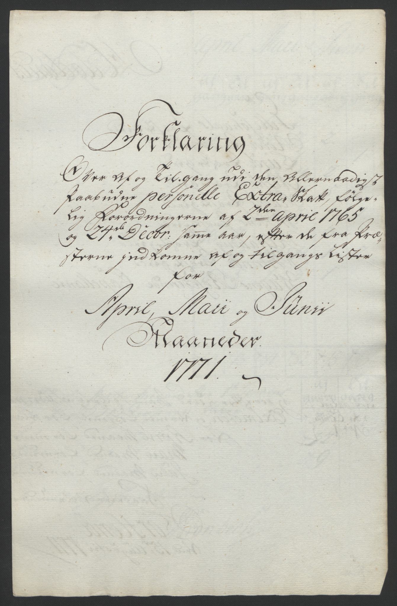 Rentekammeret inntil 1814, Reviderte regnskaper, Fogderegnskap, AV/RA-EA-4092/R65/L4573: Ekstraskatten Helgeland, 1762-1772, s. 332