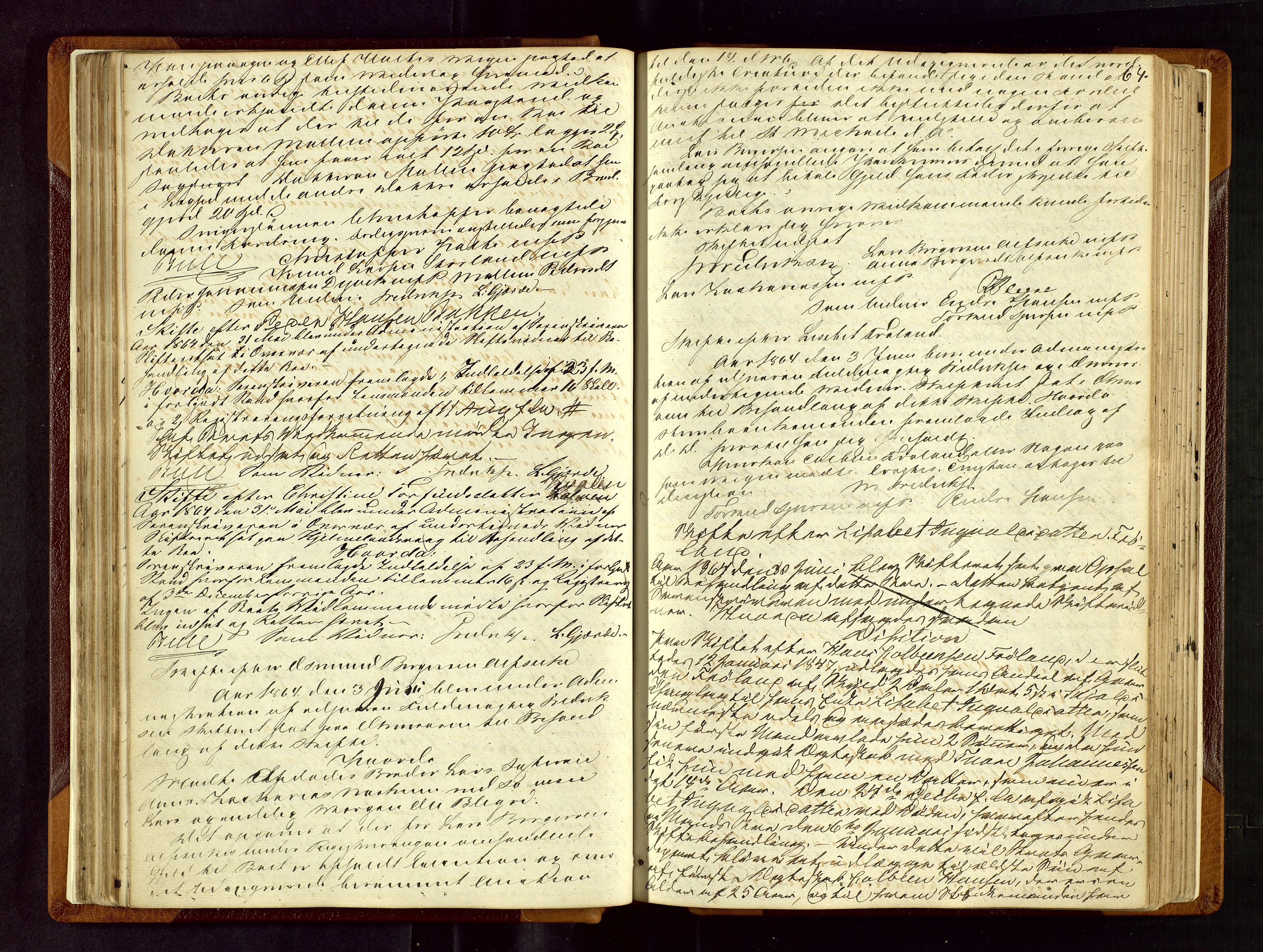 Ryfylke tingrett, AV/SAST-A-100055/001/IV/IVF/L0002: Skifteforhandlingsprotokoll A 2, 1861-1874, s. 64