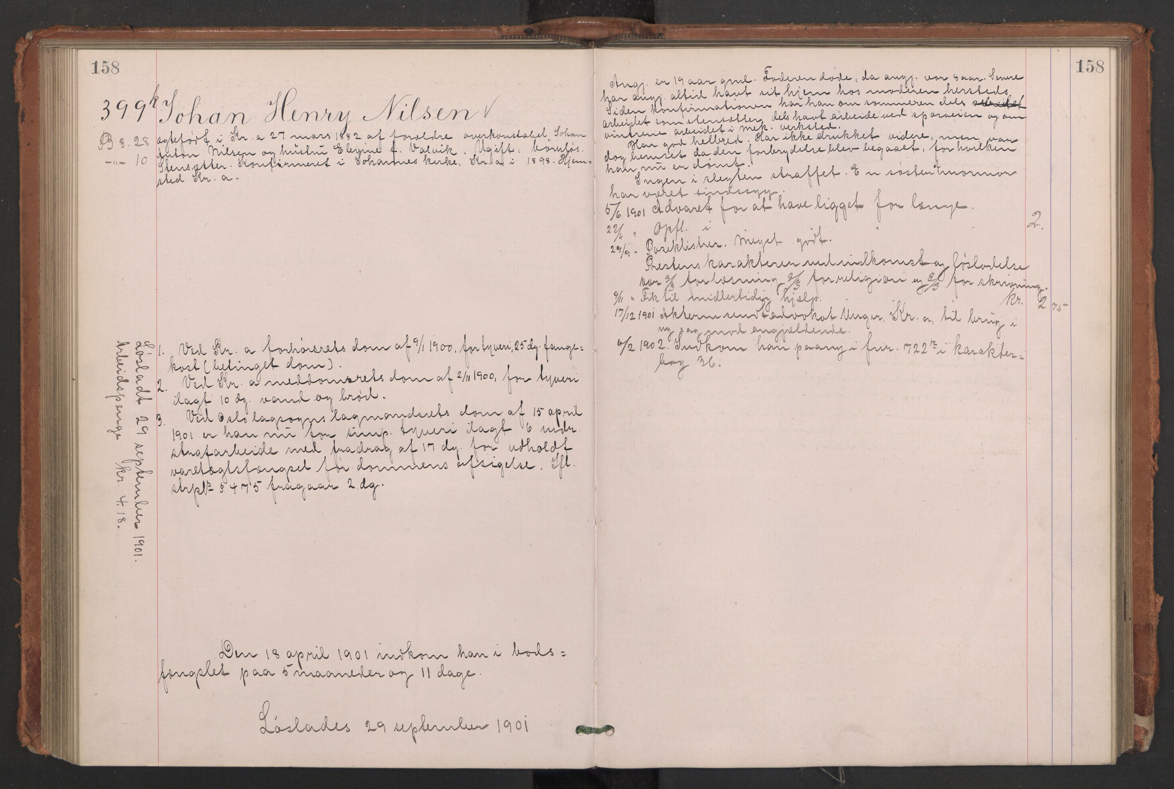 Botsfengslet, AV/RA-S-1539/D/Db/Dbb/L0035: 242k - 530k, 1900-1901, s. 158