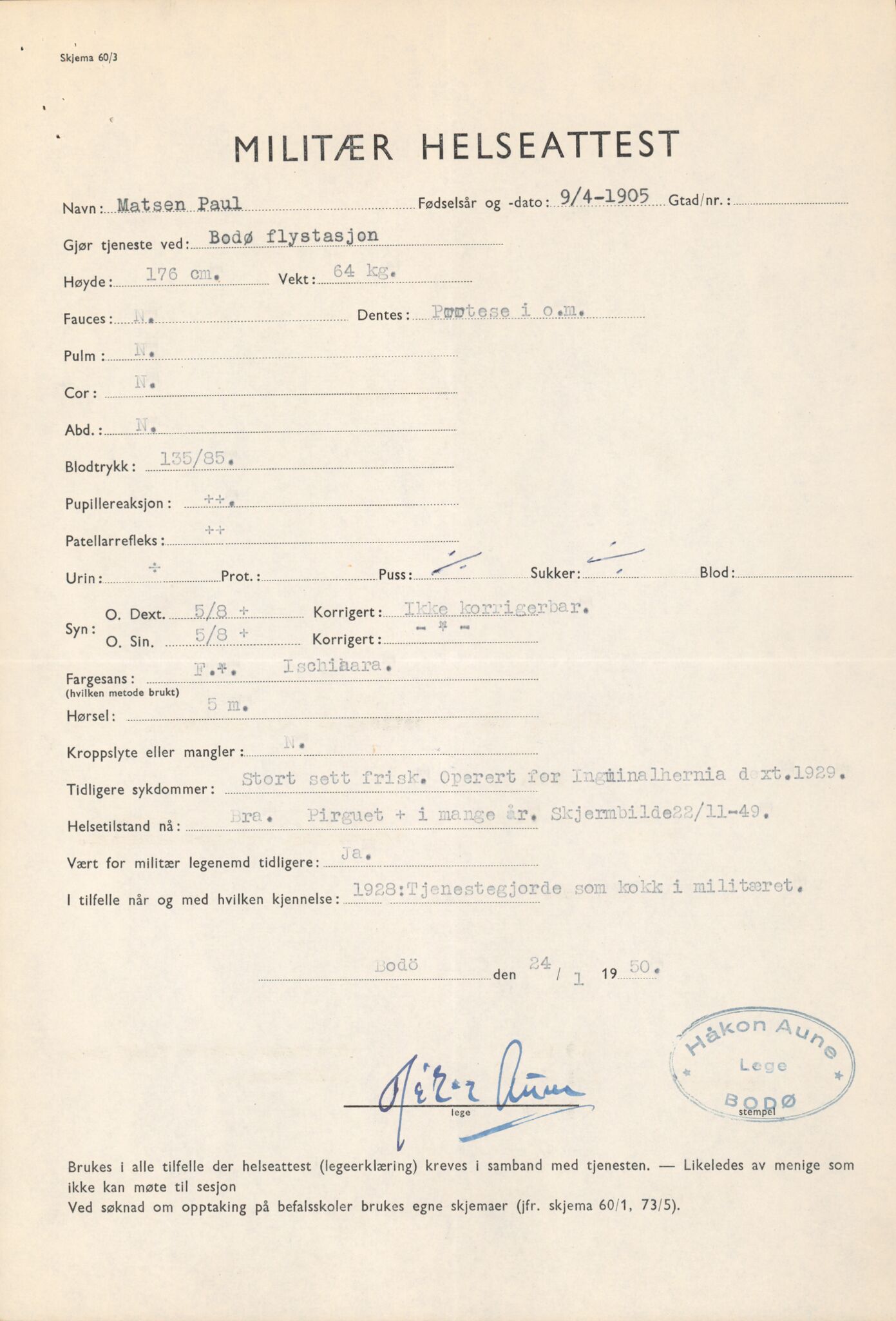 Forsvaret, Forsvarets overkommando/Luftforsvarsstaben, AV/RA-RAFA-4079/P/Pa/L0013: Personellmapper, 1905, s. 441