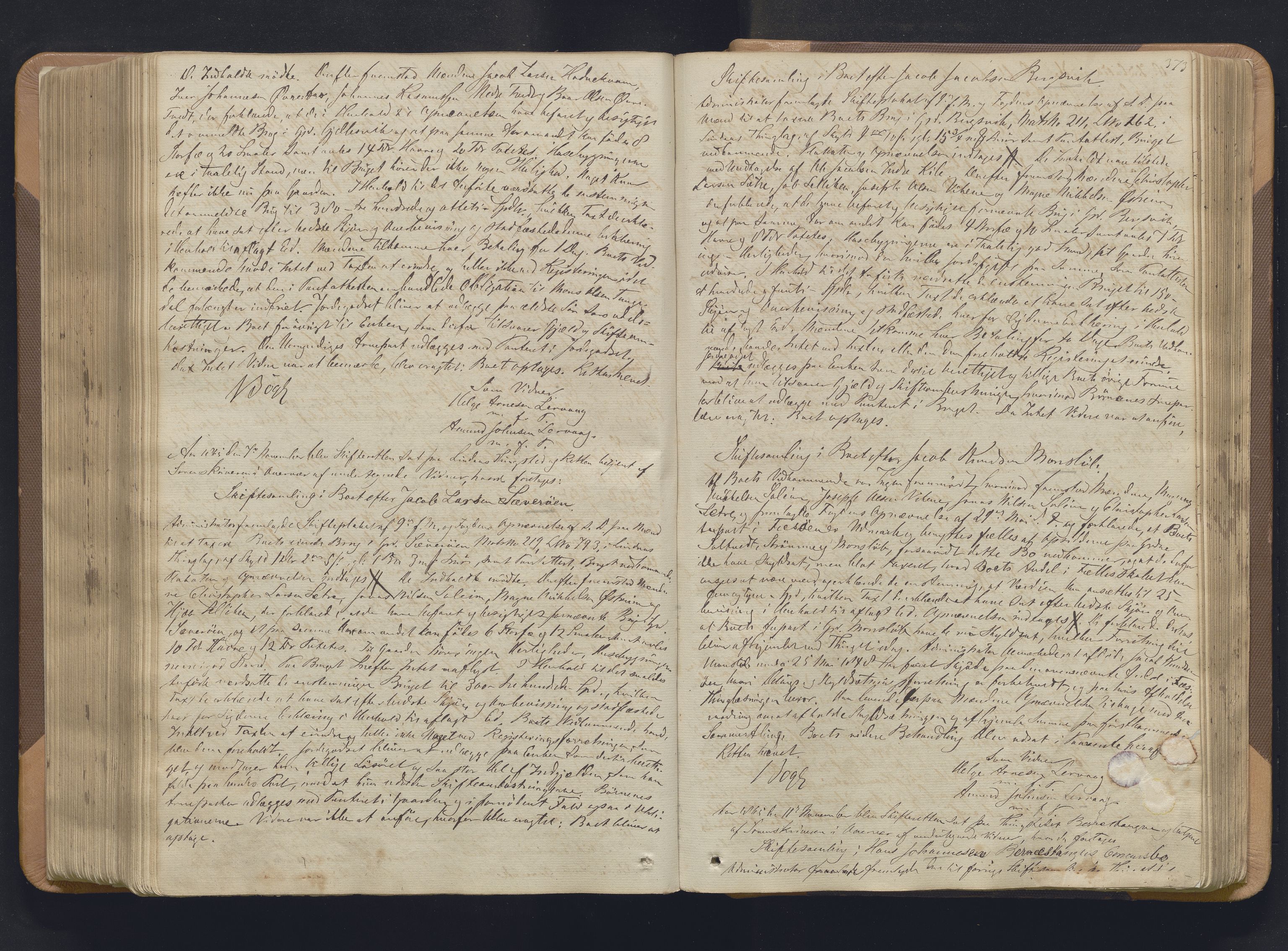 Nordhordland sorenskrivar, AV/SAB-A-2901/1/H/Hc/L0001: Skifteforhandlingsprotokollar, 1851-1871, s. 373