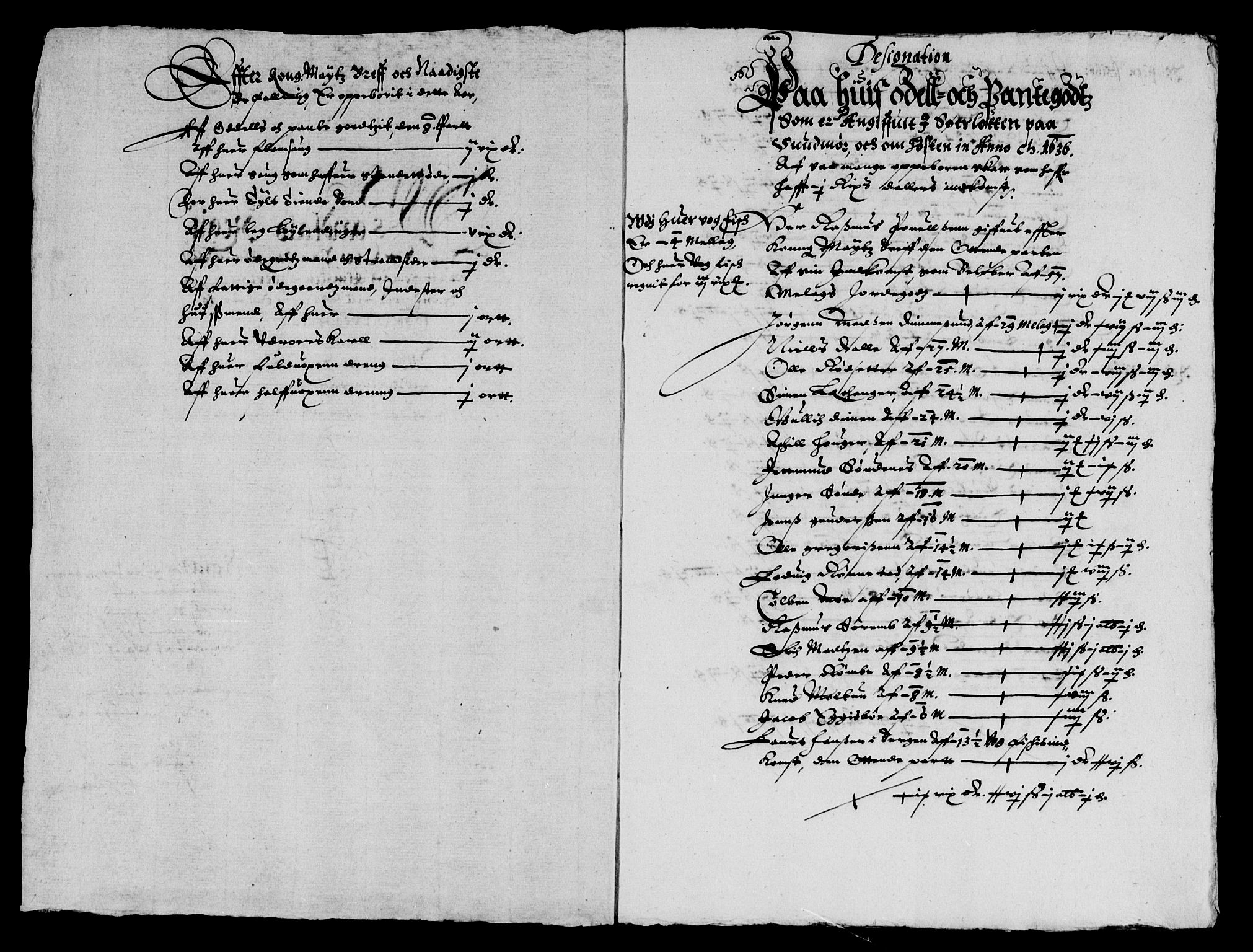 Rentekammeret inntil 1814, Reviderte regnskaper, Lensregnskaper, AV/RA-EA-5023/R/Rb/Rbt/L0074: Bergenhus len, 1636-1637