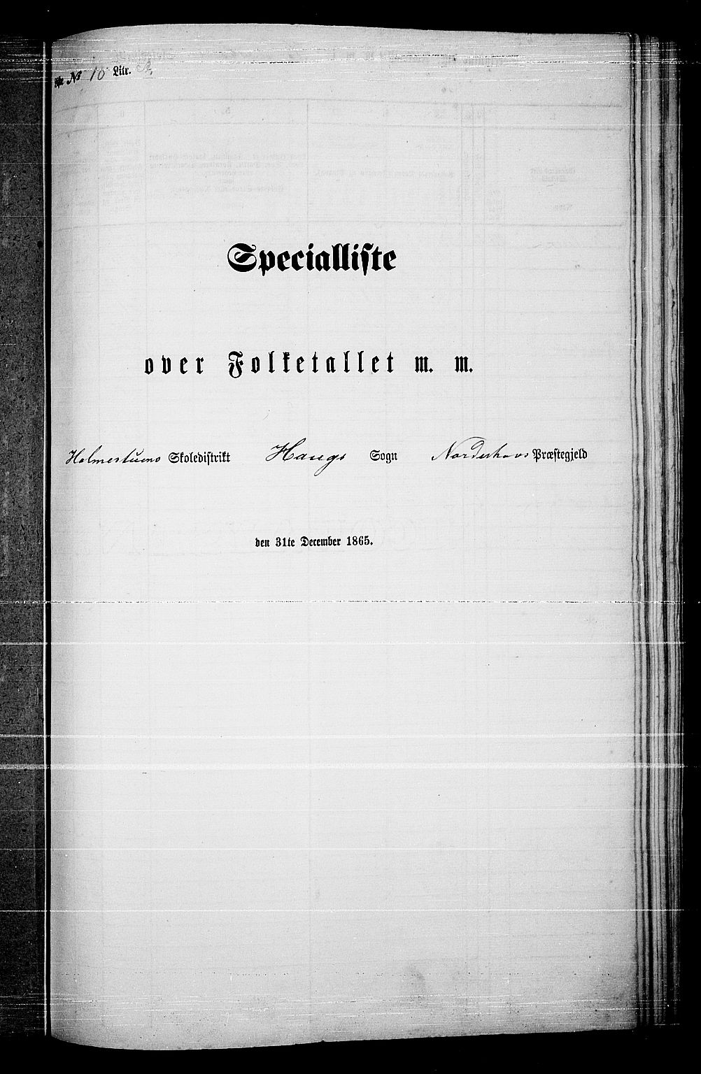 RA, Folketelling 1865 for 0613L Norderhov prestegjeld, Norderhov sokn, Haug sokn og Lunder sokn, 1865, s. 209