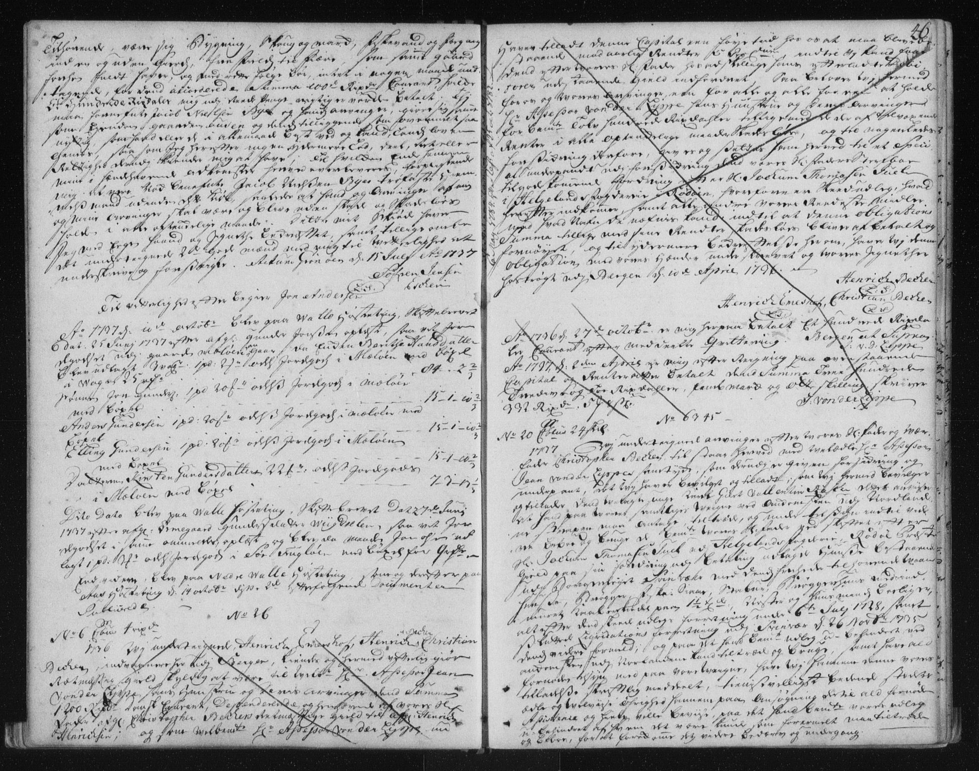 Helgeland sorenskriveri, SAT/A-0004/2/2C/L0002: Pantebok nr. 1b, 1729-1751, s. 46