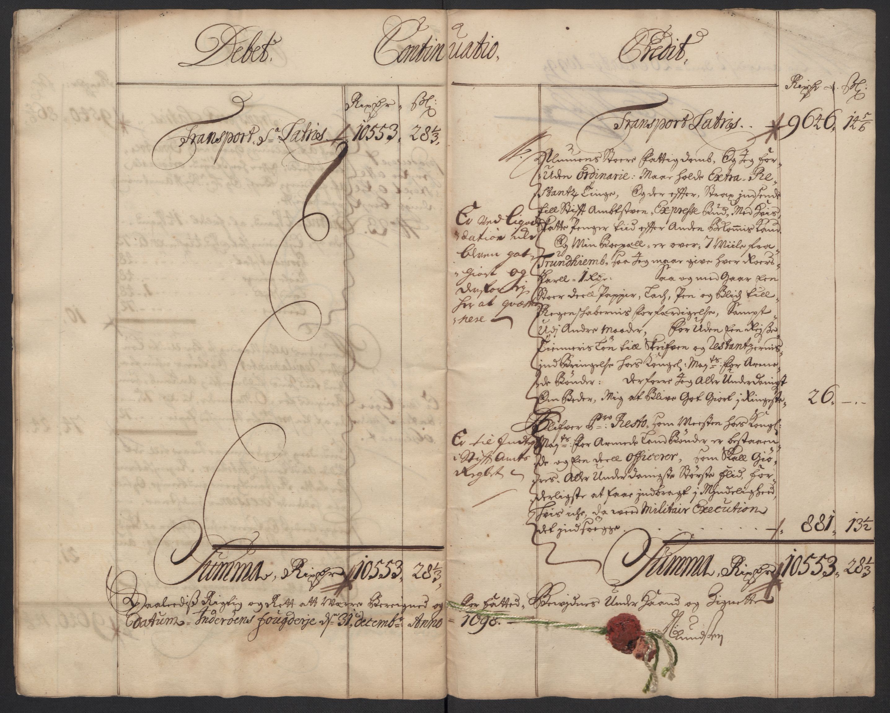 Rentekammeret inntil 1814, Reviderte regnskaper, Fogderegnskap, AV/RA-EA-4092/R63/L4310: Fogderegnskap Inderøy, 1698-1699, s. 17