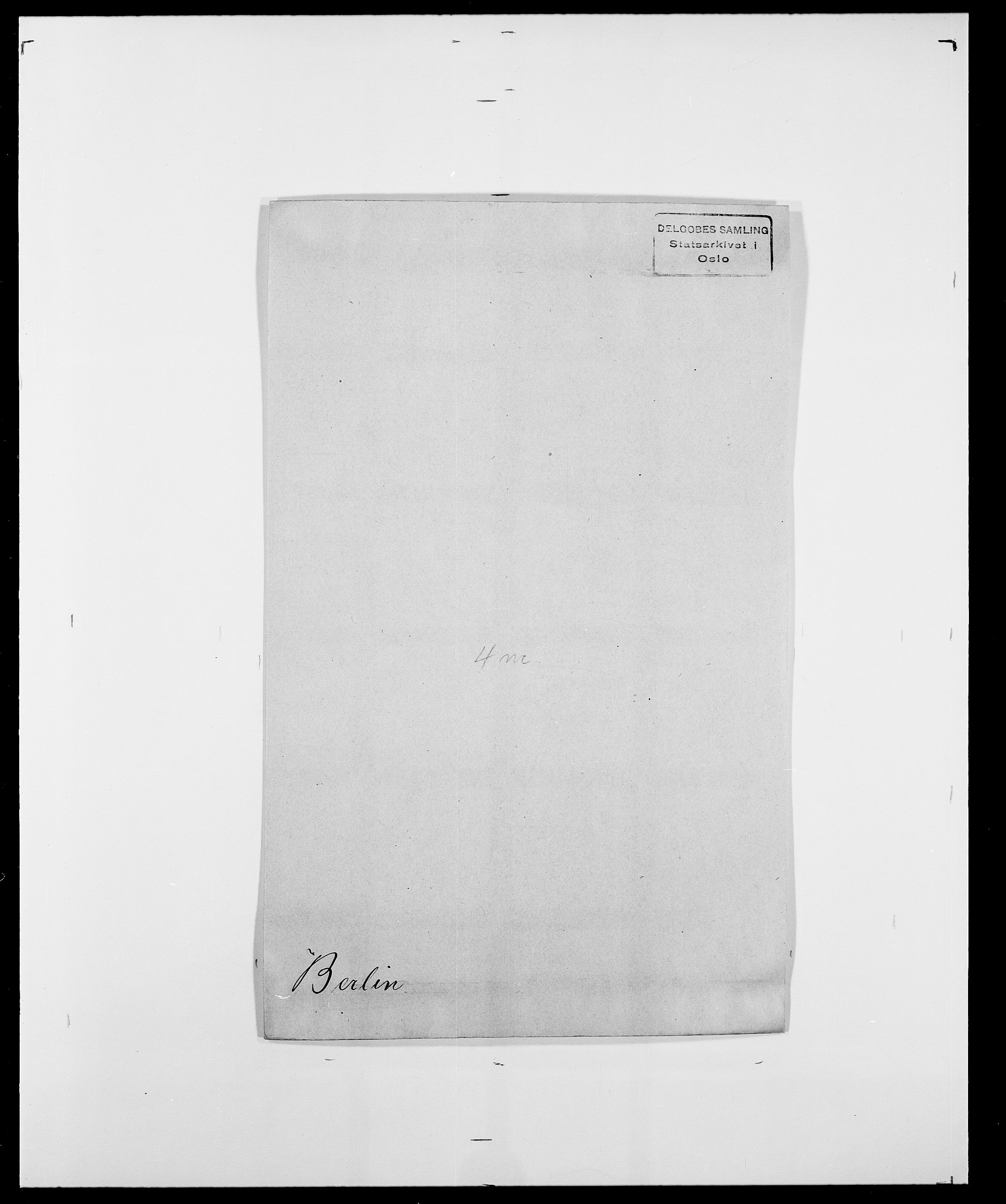 Delgobe, Charles Antoine - samling, AV/SAO-PAO-0038/D/Da/L0004: Bergendahl - Blære, s. 61